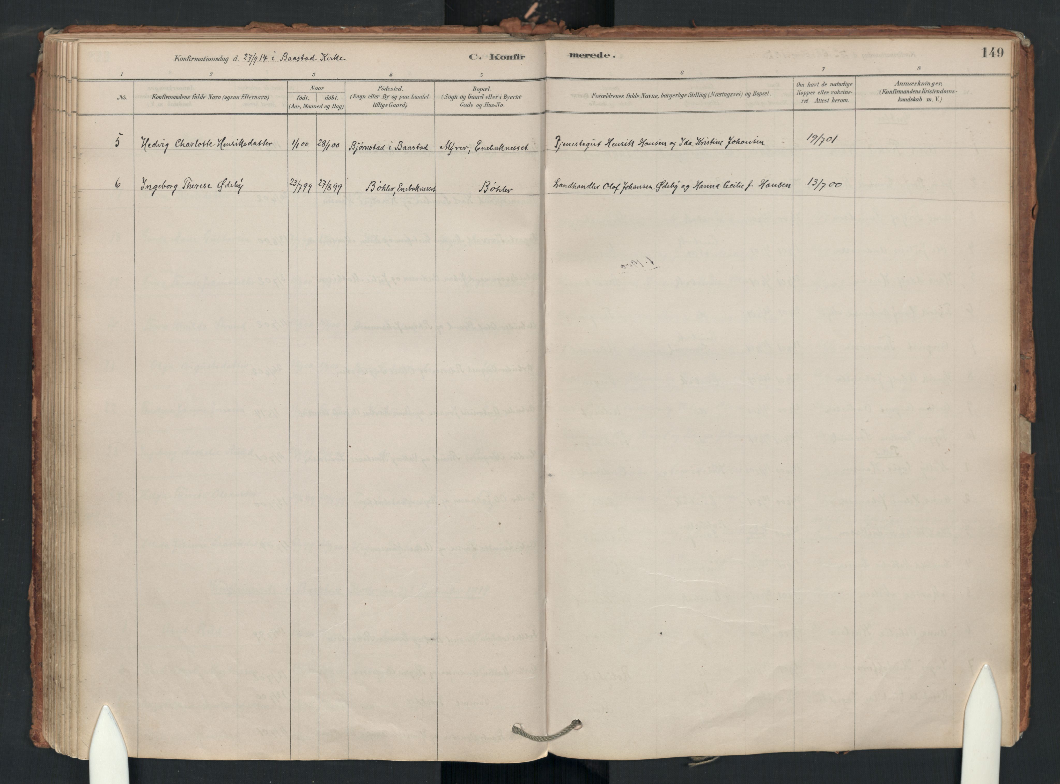 Enebakk prestekontor Kirkebøker, SAO/A-10171c/F/Fa/L0018: Parish register (official) no. I 18, 1877-1930, p. 149