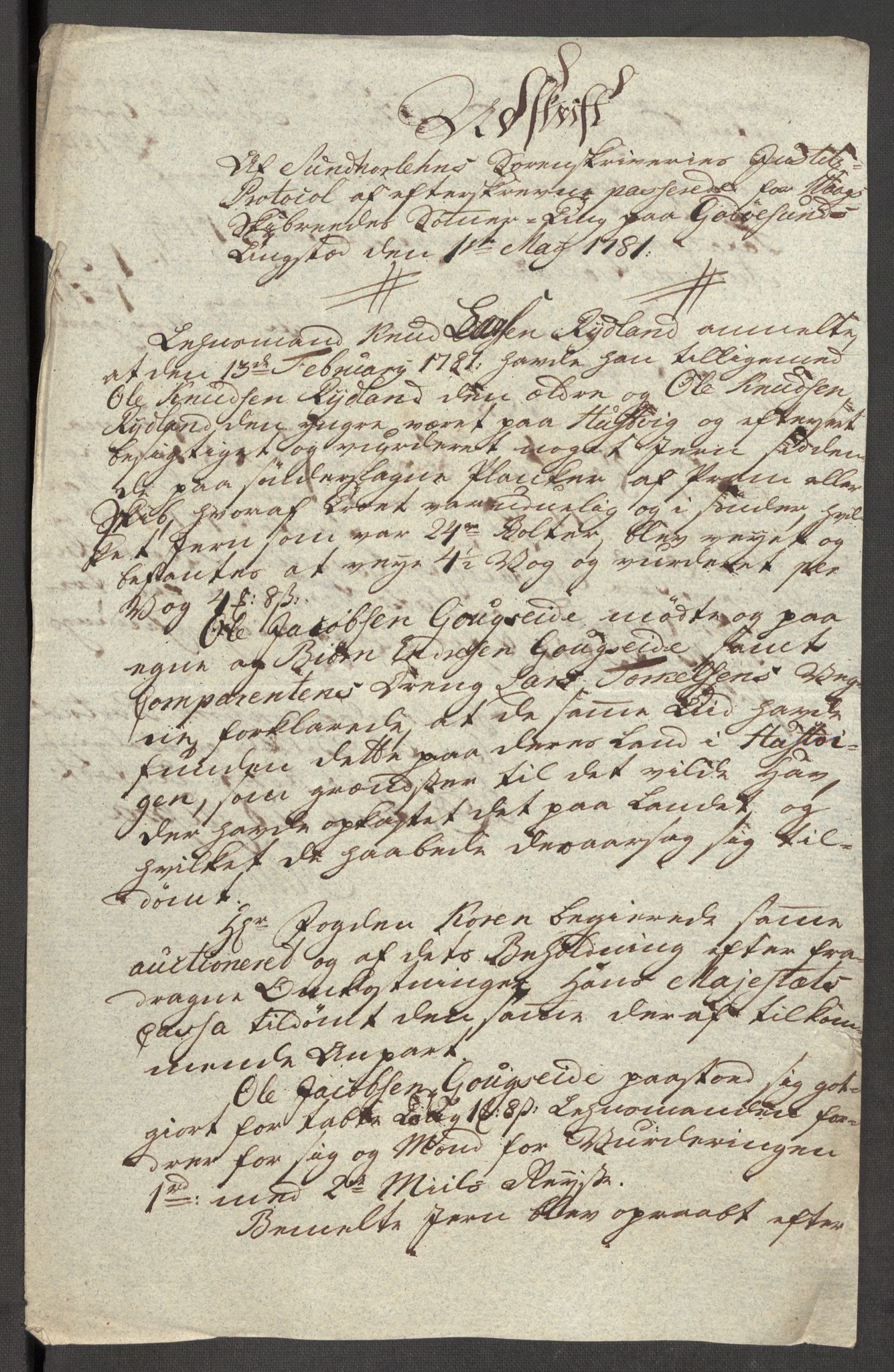 Rentekammeret inntil 1814, Reviderte regnskaper, Fogderegnskap, AV/RA-EA-4092/R48/L3097: Fogderegnskap Sunnhordland og Hardanger, 1781, p. 188