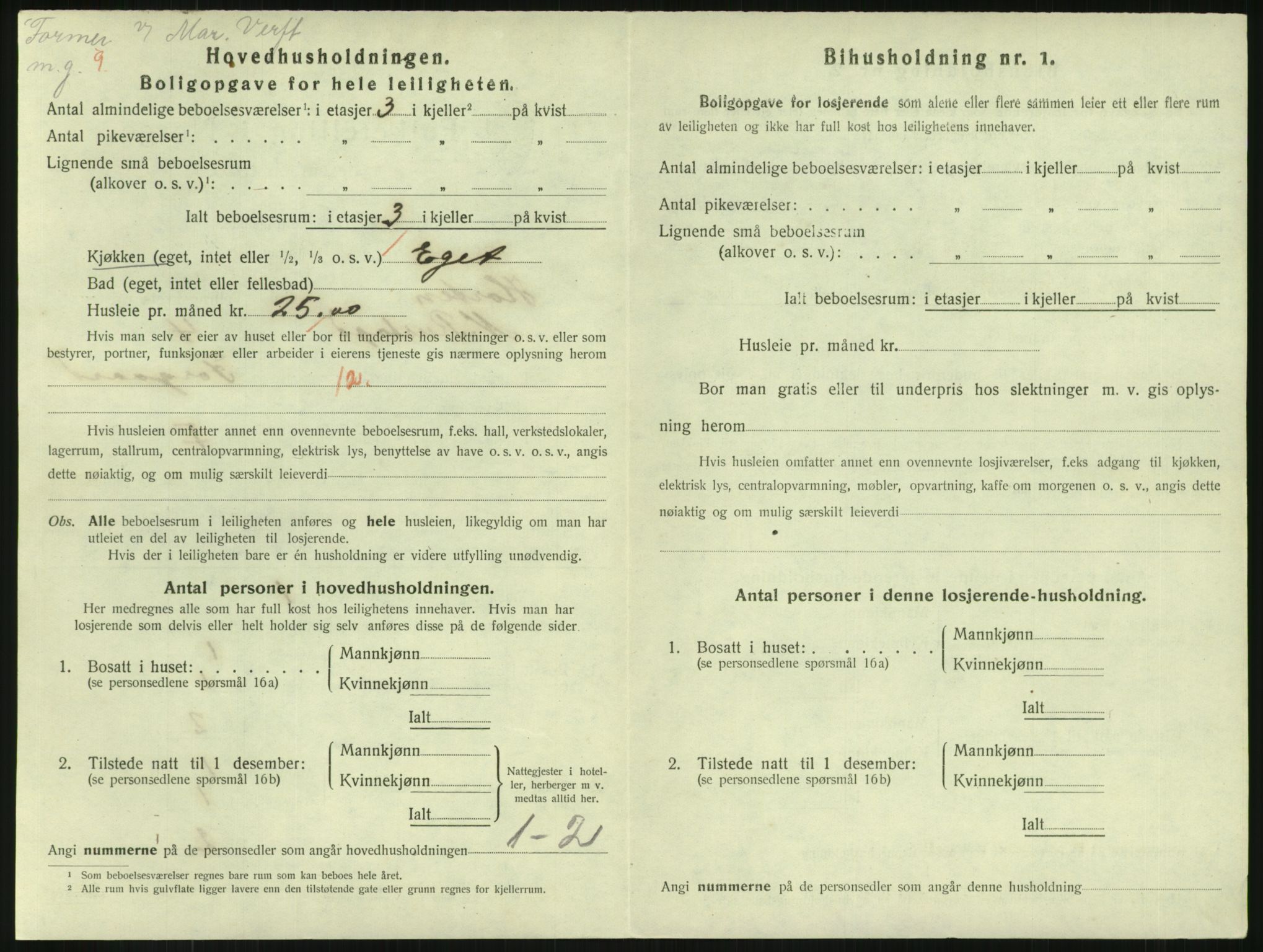 SAKO, 1920 census for Horten, 1920, p. 6960