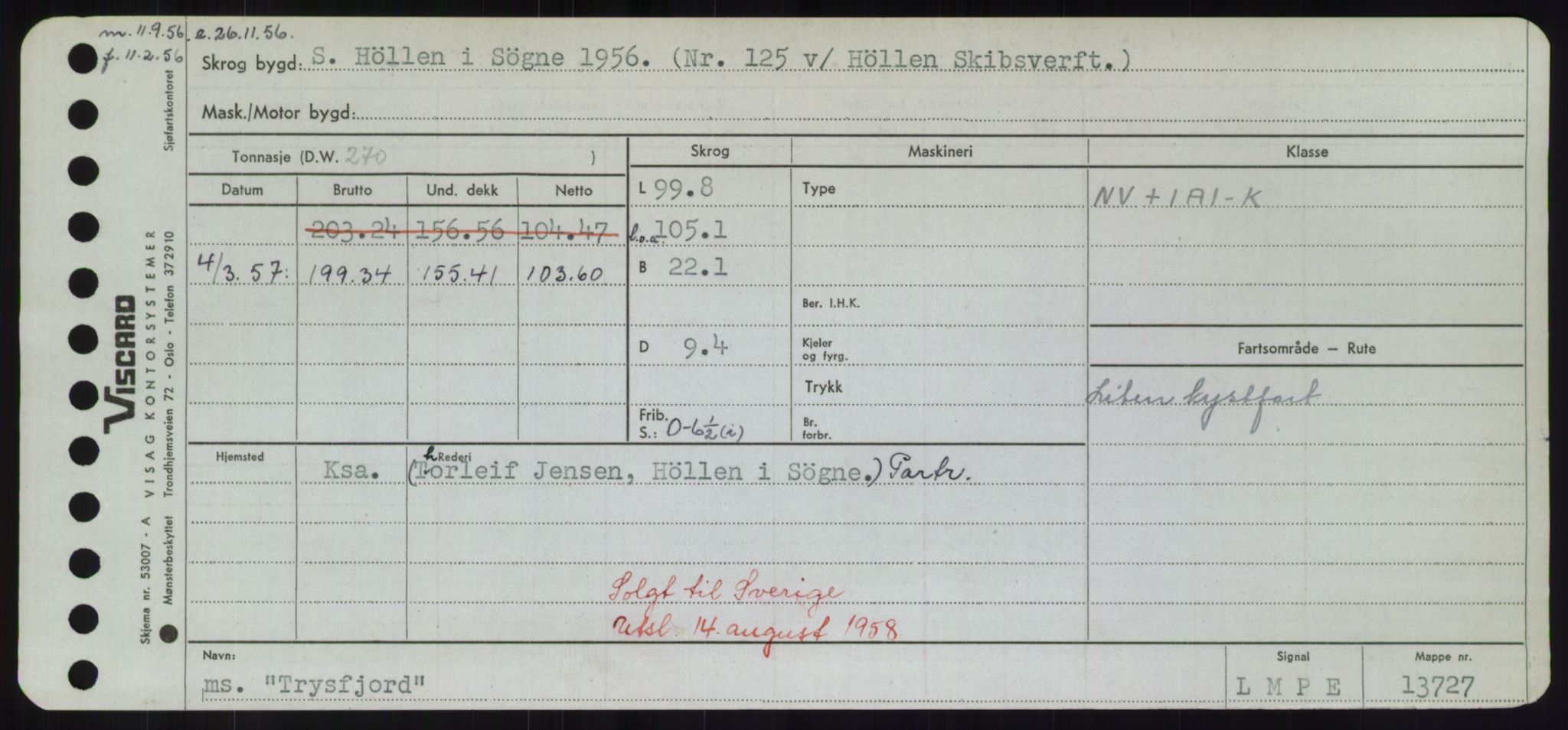 Sjøfartsdirektoratet med forløpere, Skipsmålingen, RA/S-1627/H/Hd/L0039: Fartøy, Ti-Tø, p. 747