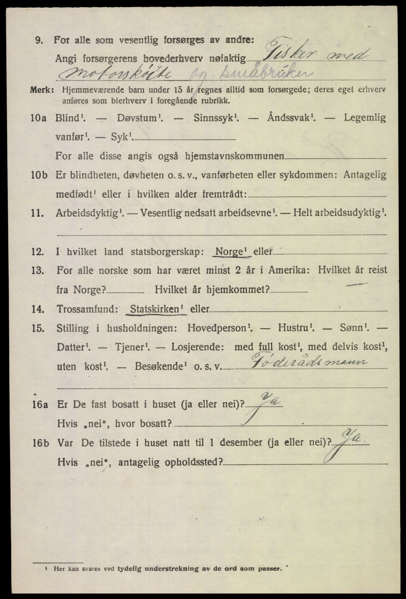 SAK, 1920 census for Randesund, 1920, p. 1757