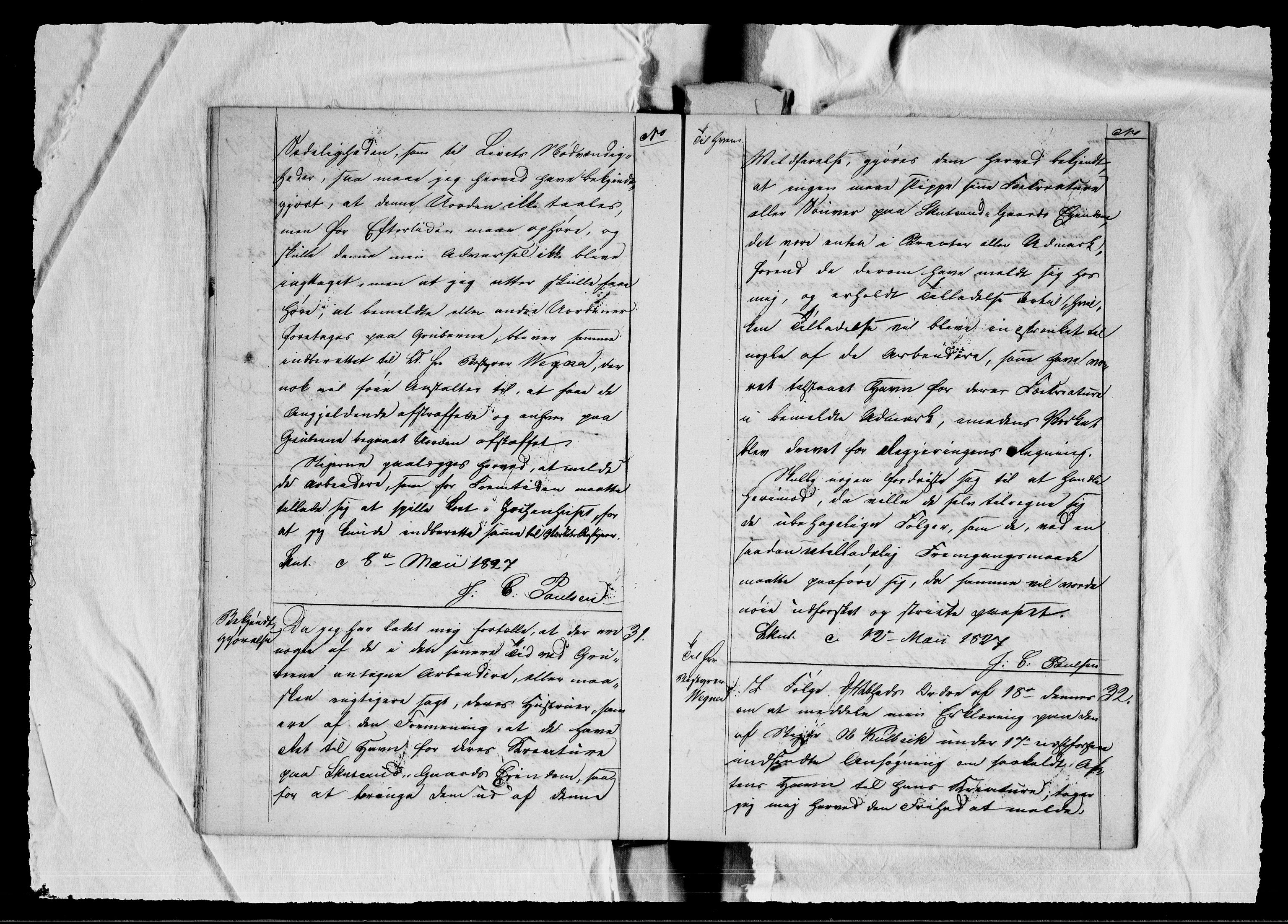 Modums Blaafarveværk, RA/PA-0157/G/Gb/L0082/0001: -- / Kopibok, ført ved gruvekontoret, 1826-1830, p. 20