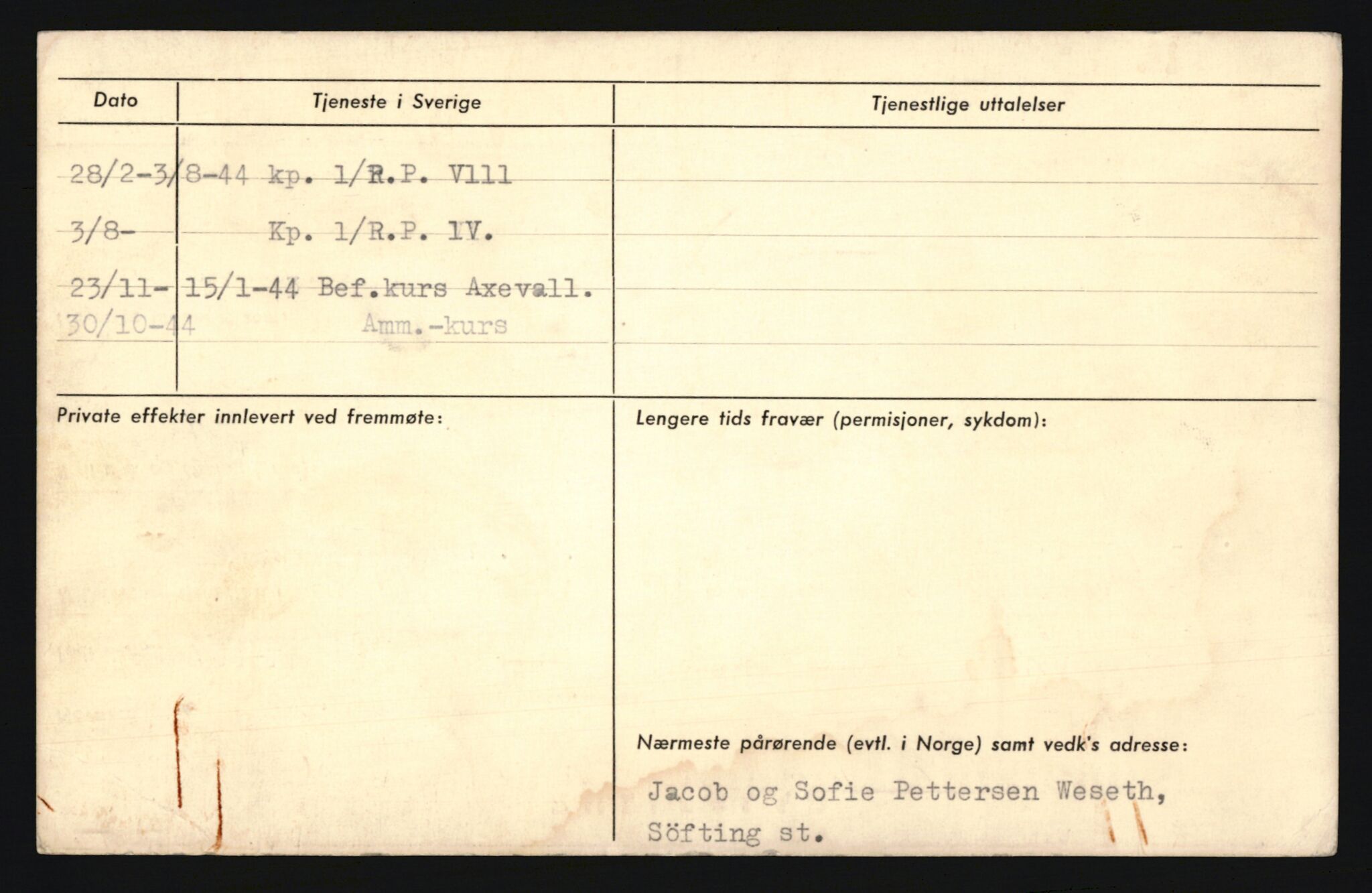 Forsvaret, Sør-Hålogaland landforsvar, AV/RA-RAFA-2552/P/Pa/L0302: Personellmapper for slettet personell, yrkesbefal og vernepliktig befal, født 1913-1916, 1932-1976, p. 279