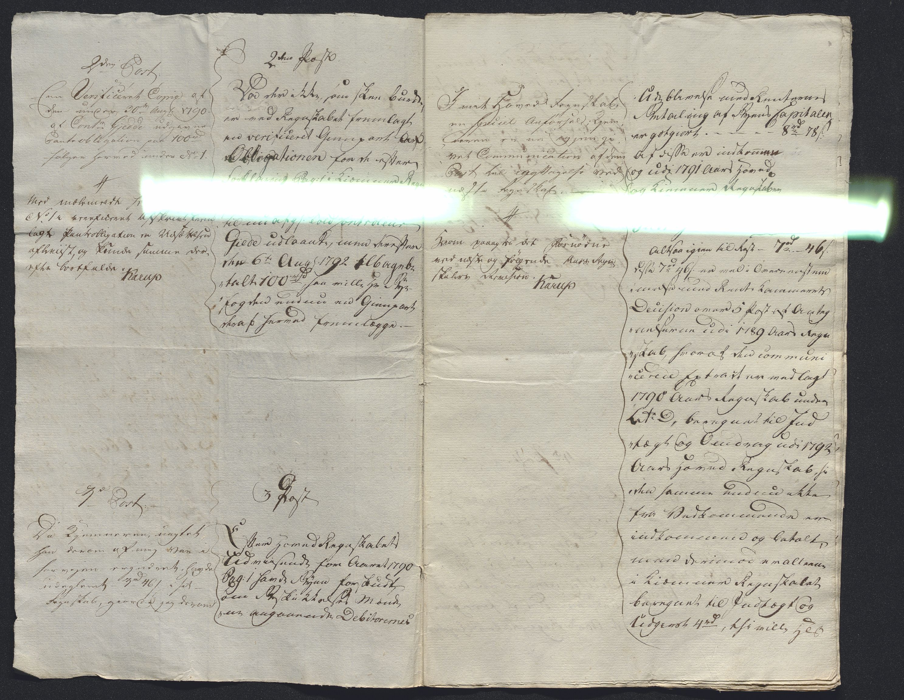 Danske Kanselli 1800-1814, AV/RA-EA-3024/K/Kk/Kka/Kkac/L0234: Kjøpstadregnskap Øster Risør, 1791-1795, p. 206