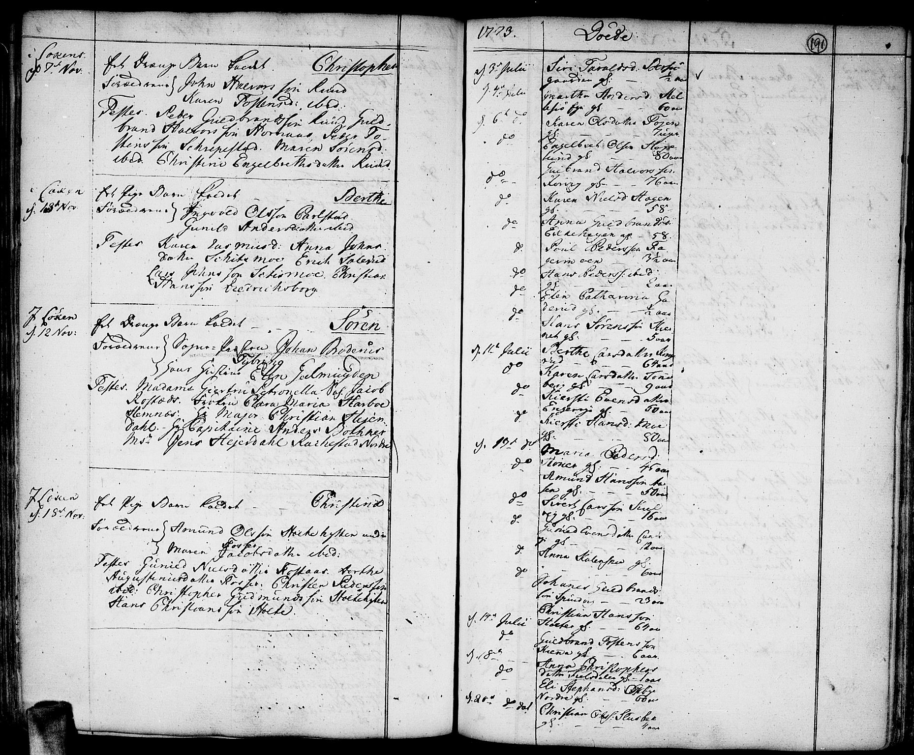 Høland prestekontor Kirkebøker, AV/SAO-A-10346a/F/Fa/L0004: Parish register (official) no. I 4, 1757-1780, p. 191