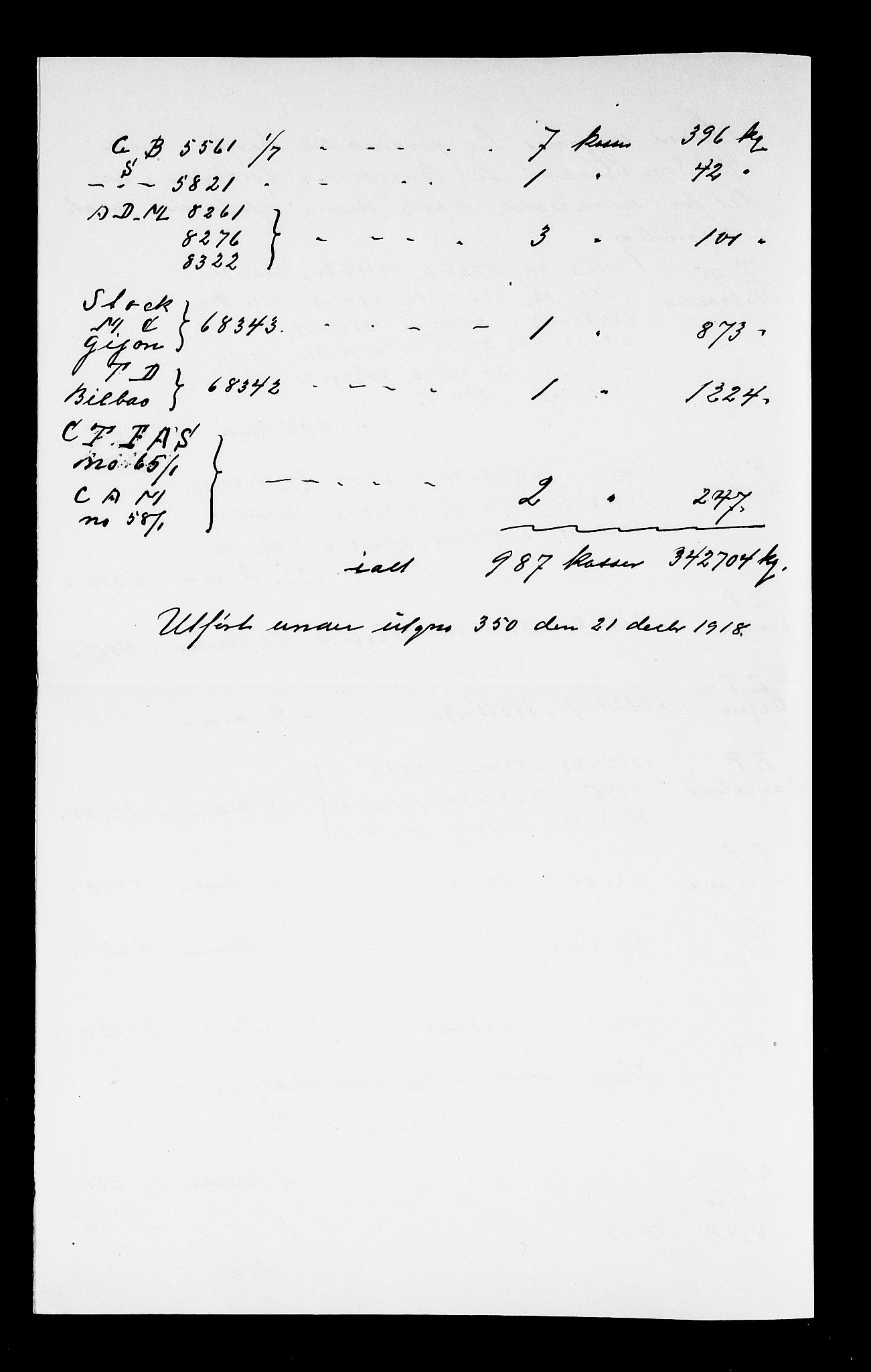 Arendal tollsted, SAK/1351-0003/H/Ha/L0903: Fortegnelse og spesifikasjoner over fartøyer hjemmehørende i Arendal tolldistrikt, 1823-1915, p. 296