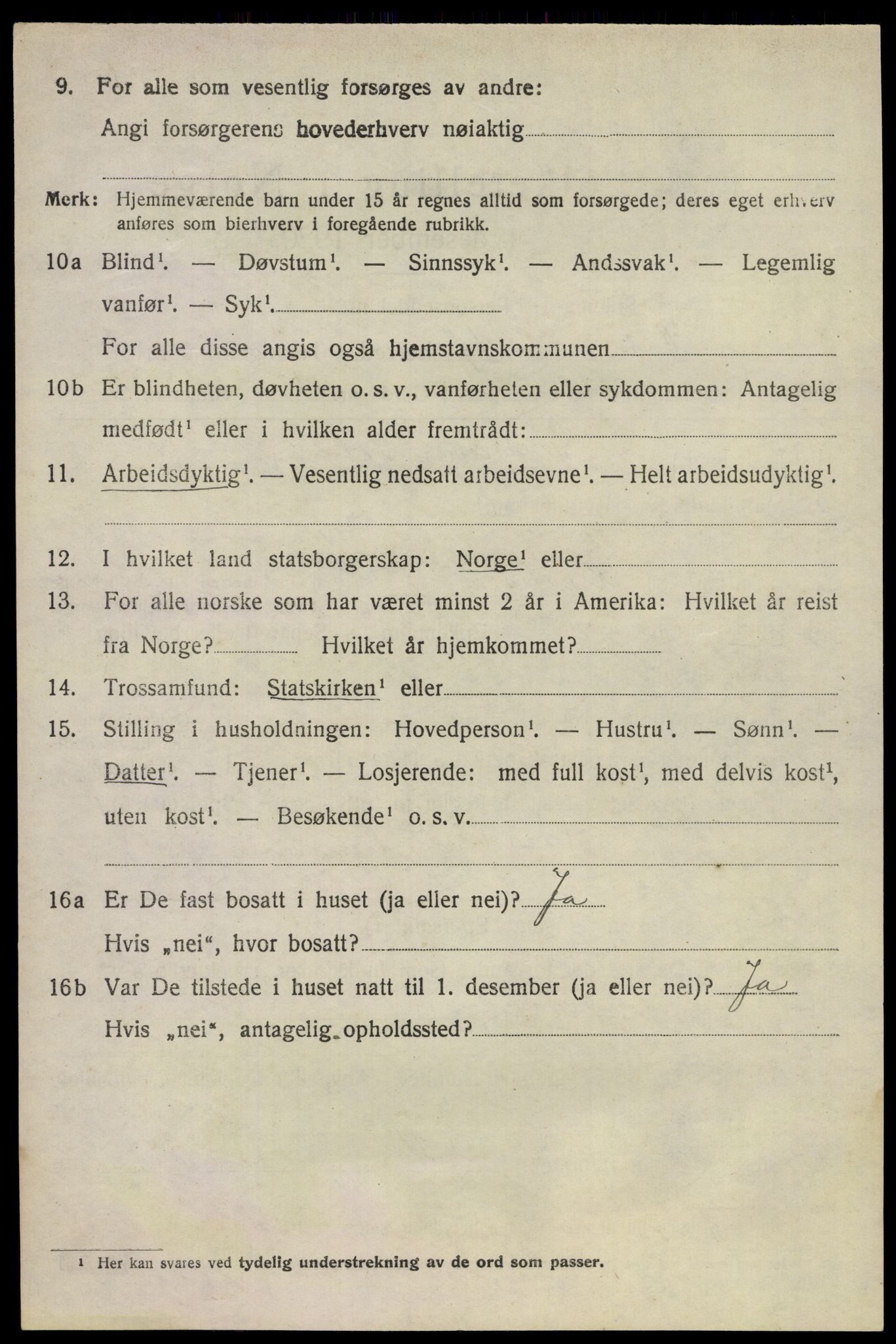 SAKO, 1920 census for Våle, 1920, p. 6165