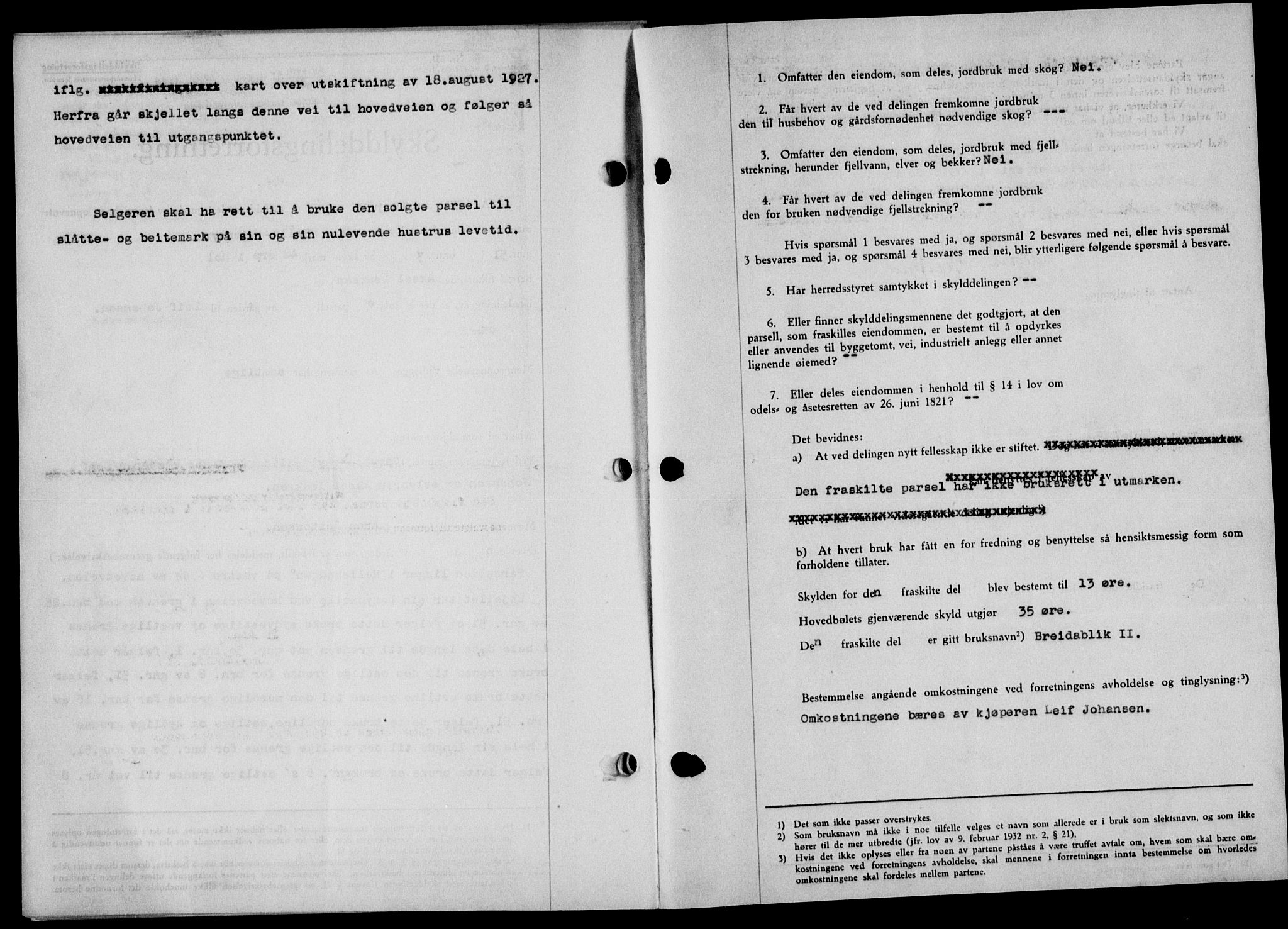 Lofoten sorenskriveri, SAT/A-0017/1/2/2C/L0005a: Mortgage book no. 5a, 1939-1939, Diary no: : 1345/1939