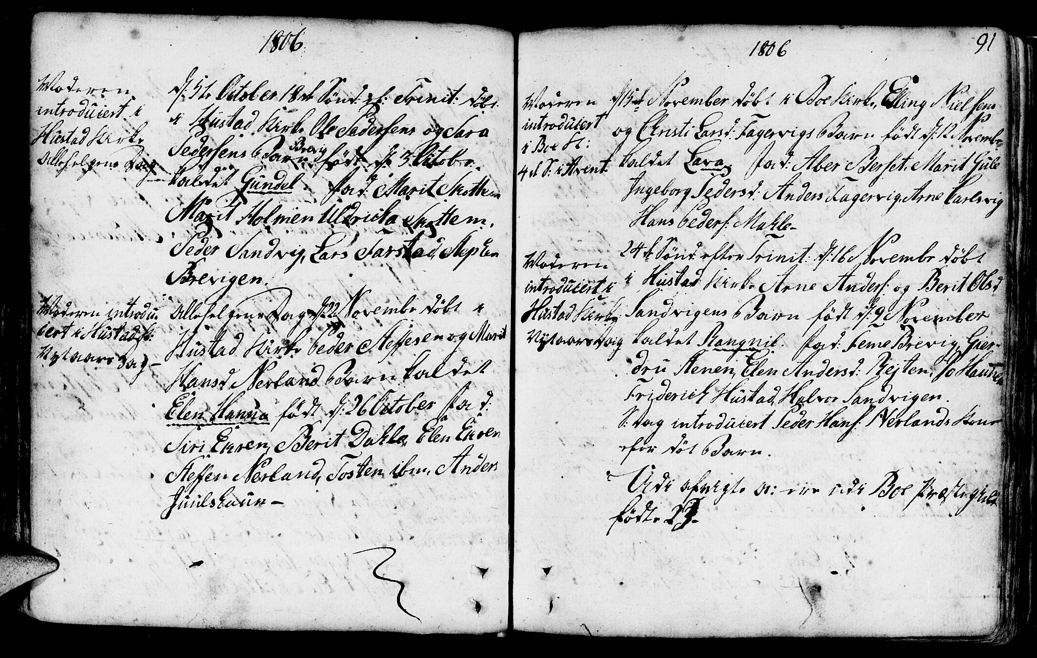 Ministerialprotokoller, klokkerbøker og fødselsregistre - Møre og Romsdal, SAT/A-1454/566/L0761: Parish register (official) no. 566A02 /1, 1767-1817, p. 91