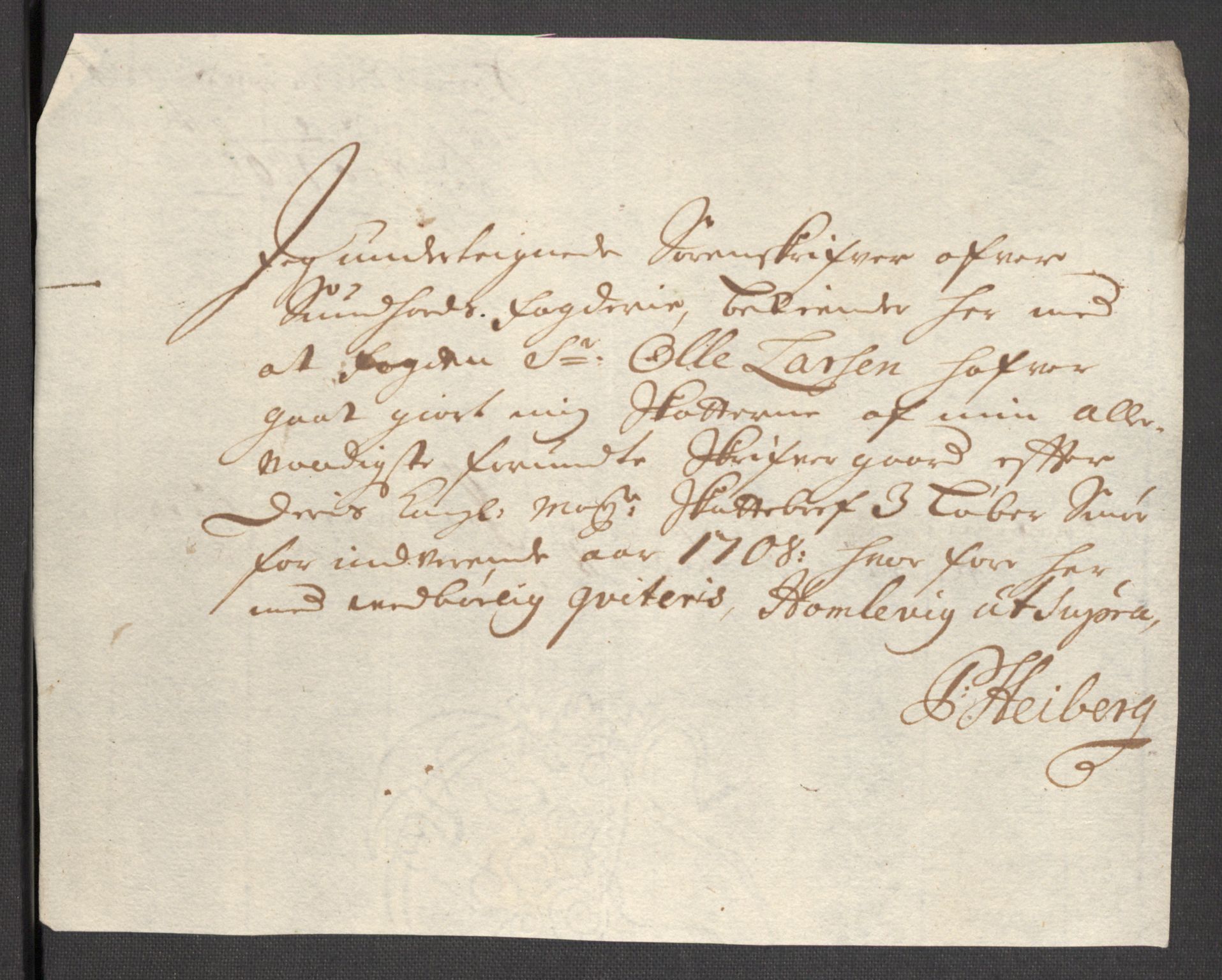 Rentekammeret inntil 1814, Reviderte regnskaper, Fogderegnskap, AV/RA-EA-4092/R48/L2985: Fogderegnskap Sunnhordland og Hardanger, 1708, p. 279