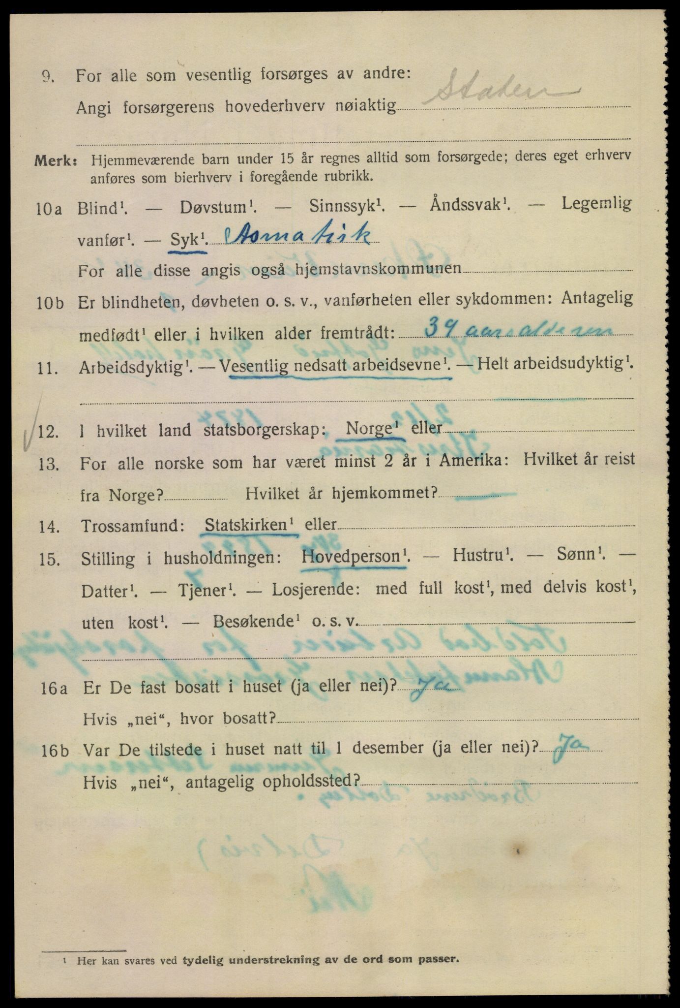 SAO, 1920 census for Kristiania, 1920, p. 655626