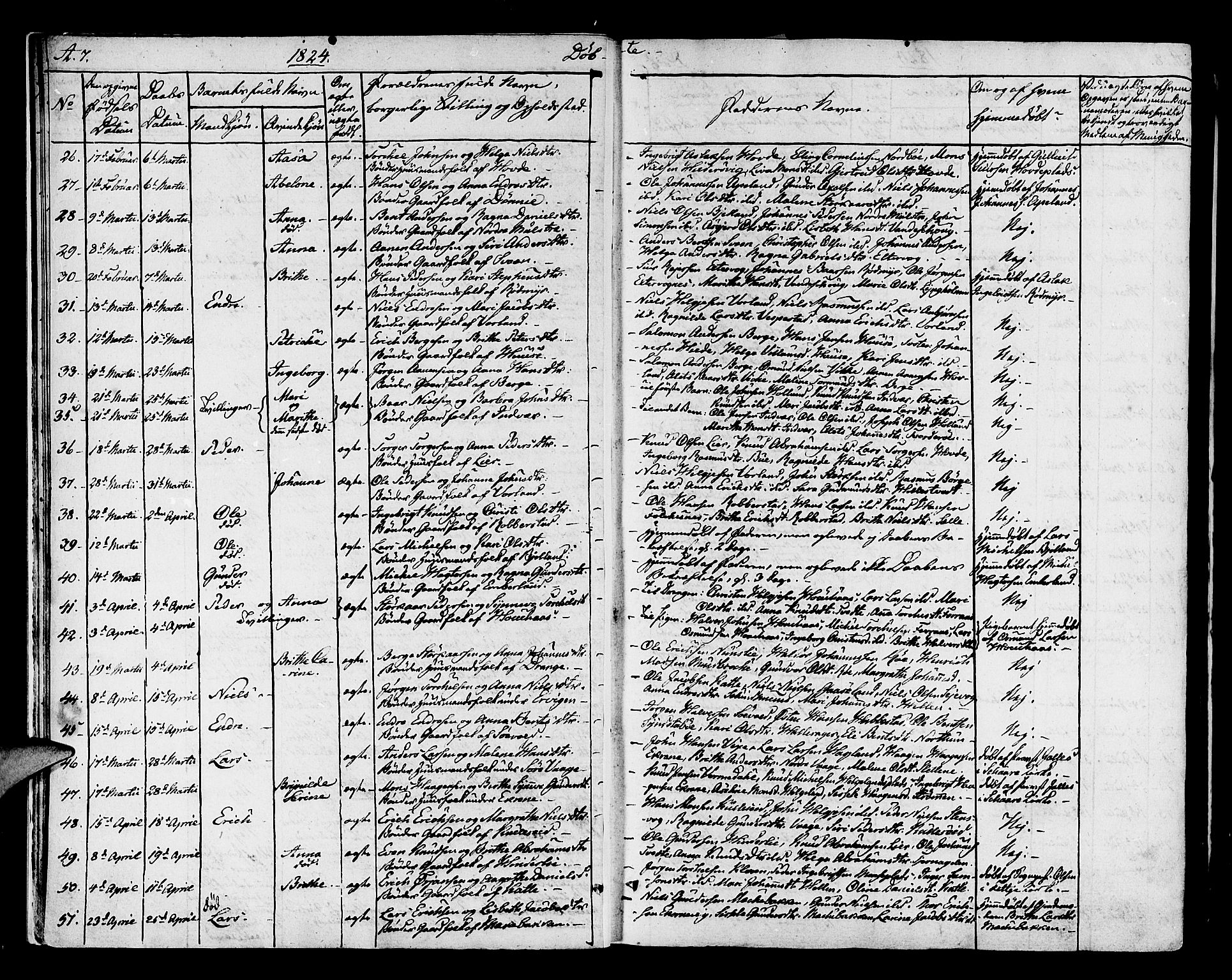 Finnås sokneprestembete, AV/SAB-A-99925/H/Ha/Haa/Haaa/L0005: Parish register (official) no. A 5, 1823-1835, p. 7