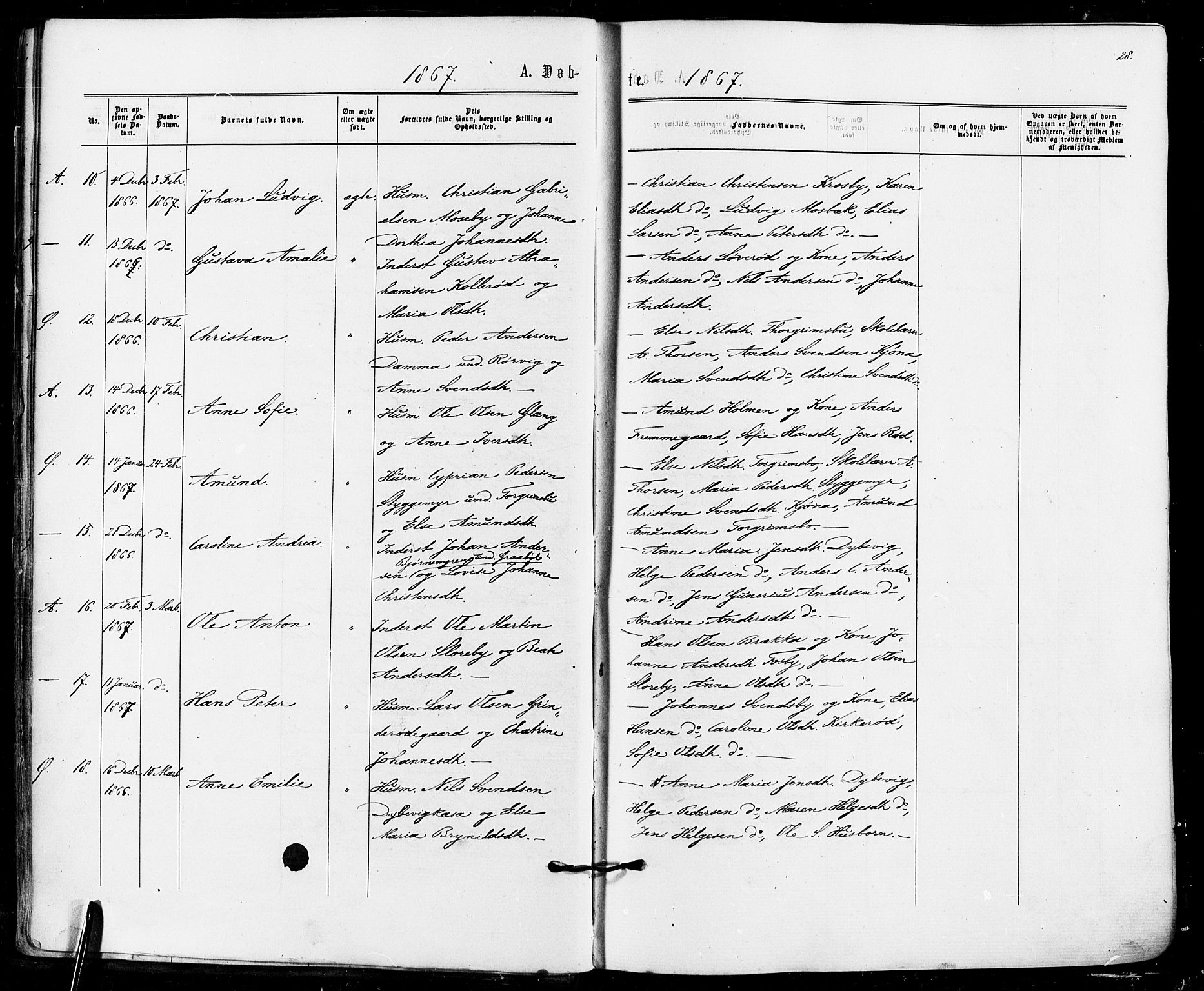 Aremark prestekontor Kirkebøker, SAO/A-10899/F/Fc/L0004: Parish register (official) no. III 4, 1866-1877, p. 27-28