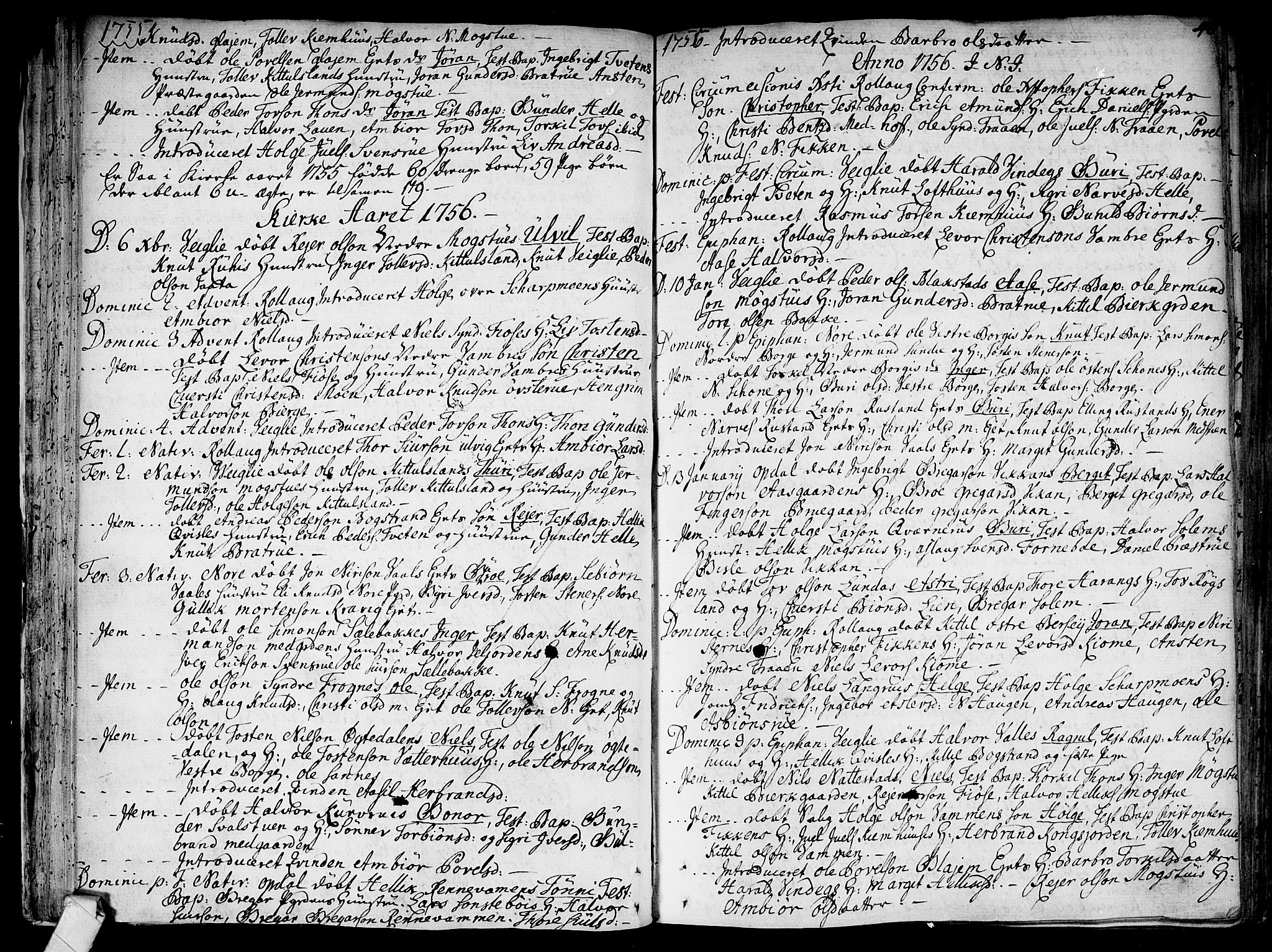 Rollag kirkebøker, SAKO/A-240/F/Fa/L0003: Parish register (official) no. I 3, 1743-1778, p. 48