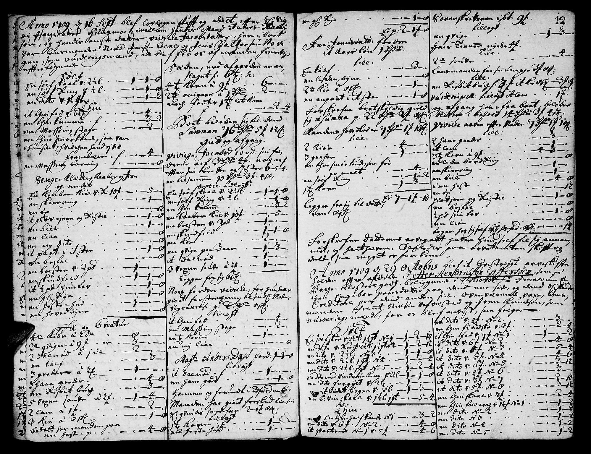 Helgeland sorenskriveri, AV/SAT-A-0004/3/3A/L0002: Skifteprotokoll 3A, 1709-1713, p. 11b-12a