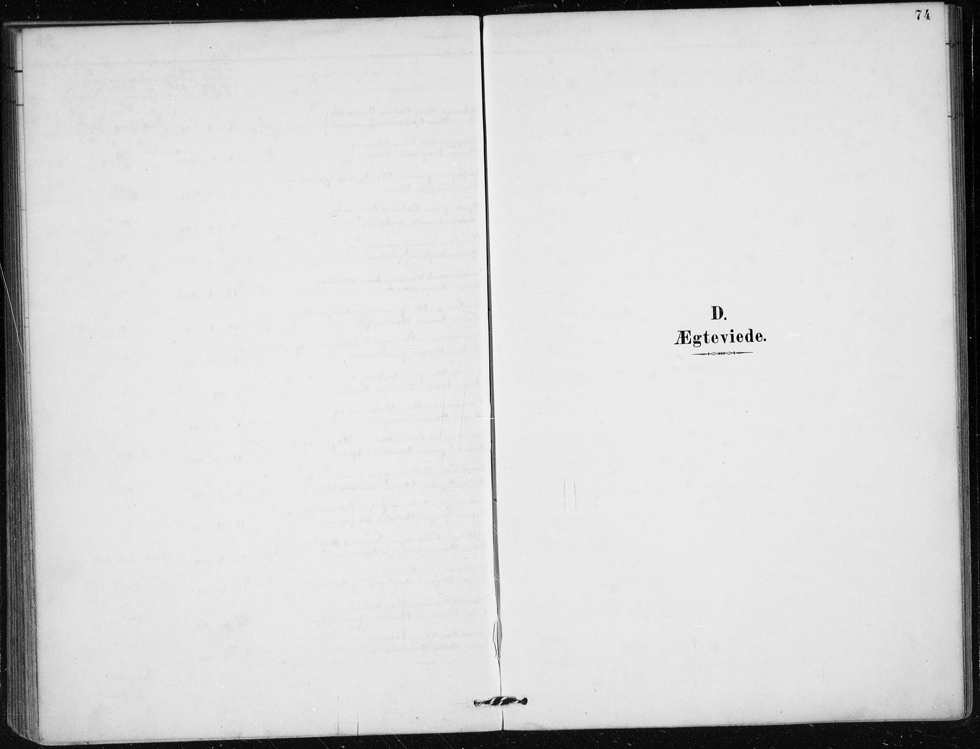 Mariakirken Sokneprestembete, SAB/A-76901/H/Haa/L0013: Parish register (official) no. C 1, 1889-1900, p. 74