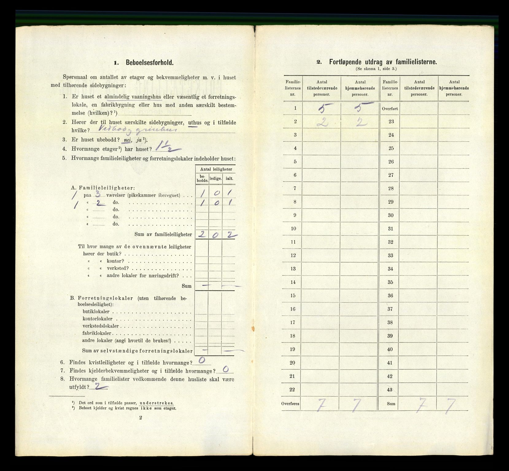 RA, 1910 census for Hønefoss, 1910, p. 238