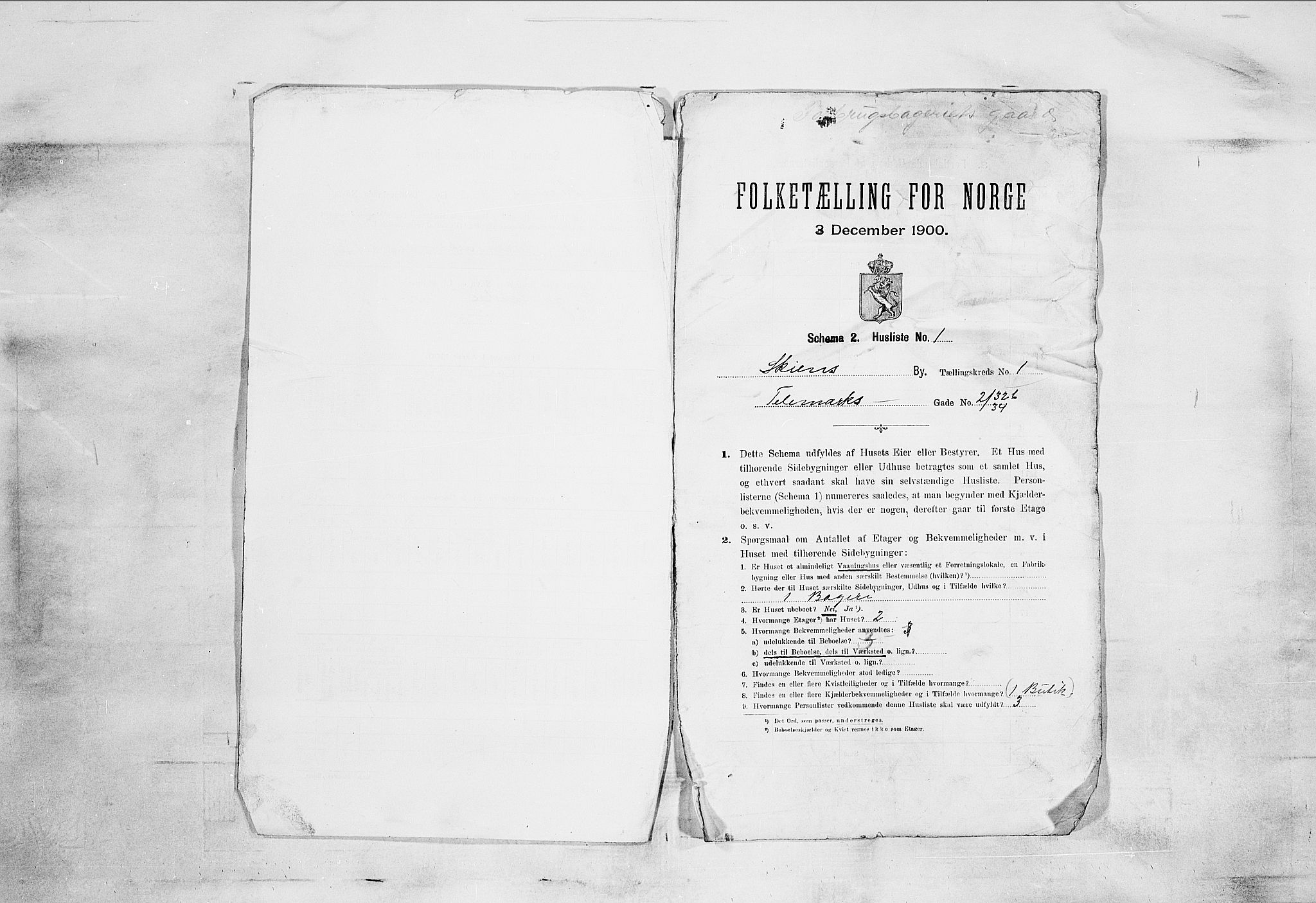 SAKO, 1900 census for Skien, 1900, p. 76