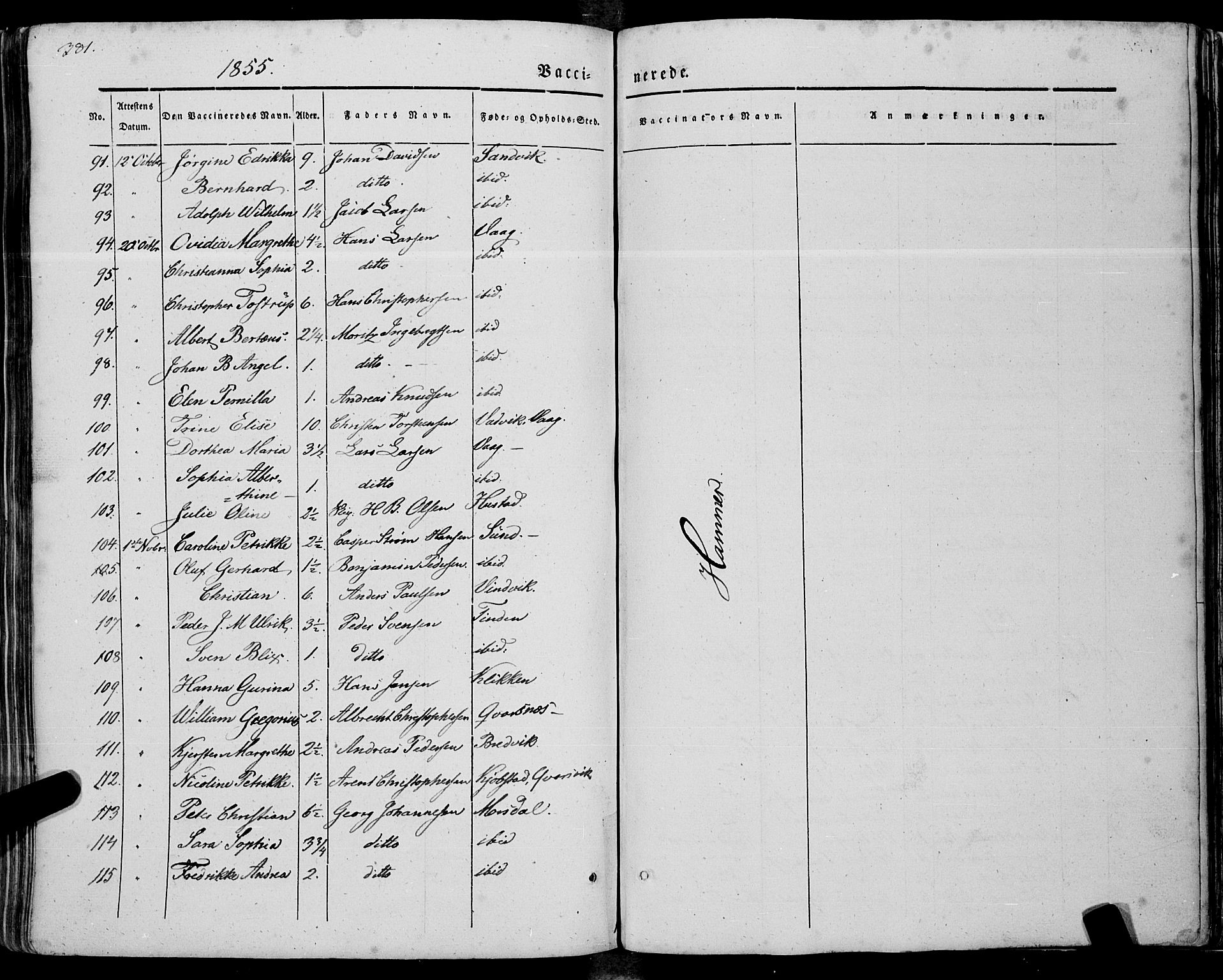 Ministerialprotokoller, klokkerbøker og fødselsregistre - Nordland, AV/SAT-A-1459/805/L0097: Parish register (official) no. 805A04, 1837-1861, p. 381