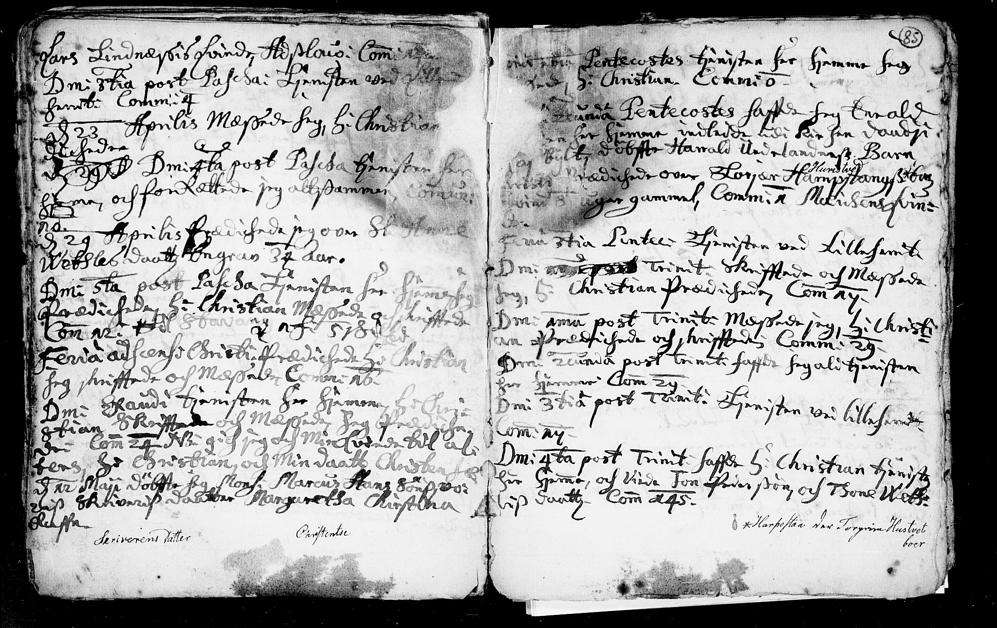 Heddal kirkebøker, AV/SAKO-A-268/F/Fa/L0002: Parish register (official) no. I 2, 1699-1722, p. 85