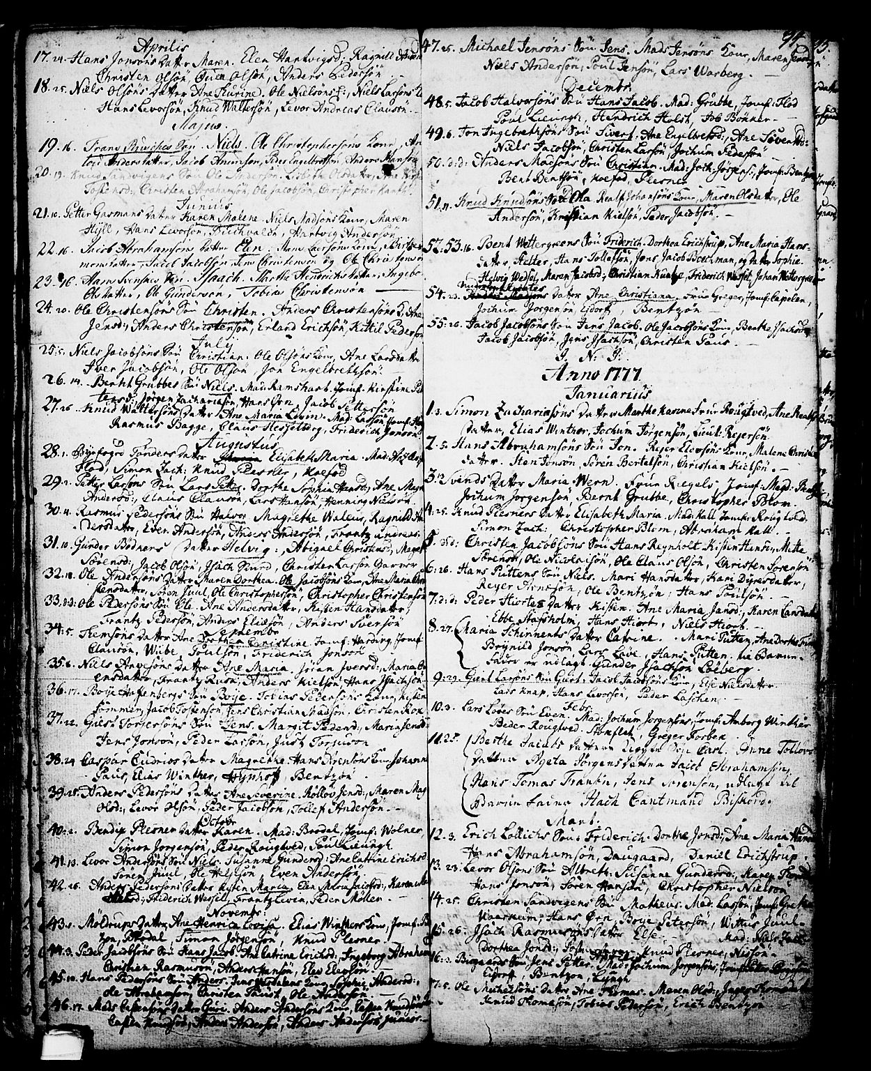 Skien kirkebøker, SAKO/A-302/G/Ga/L0001: Parish register (copy) no. 1, 1756-1791, p. 94