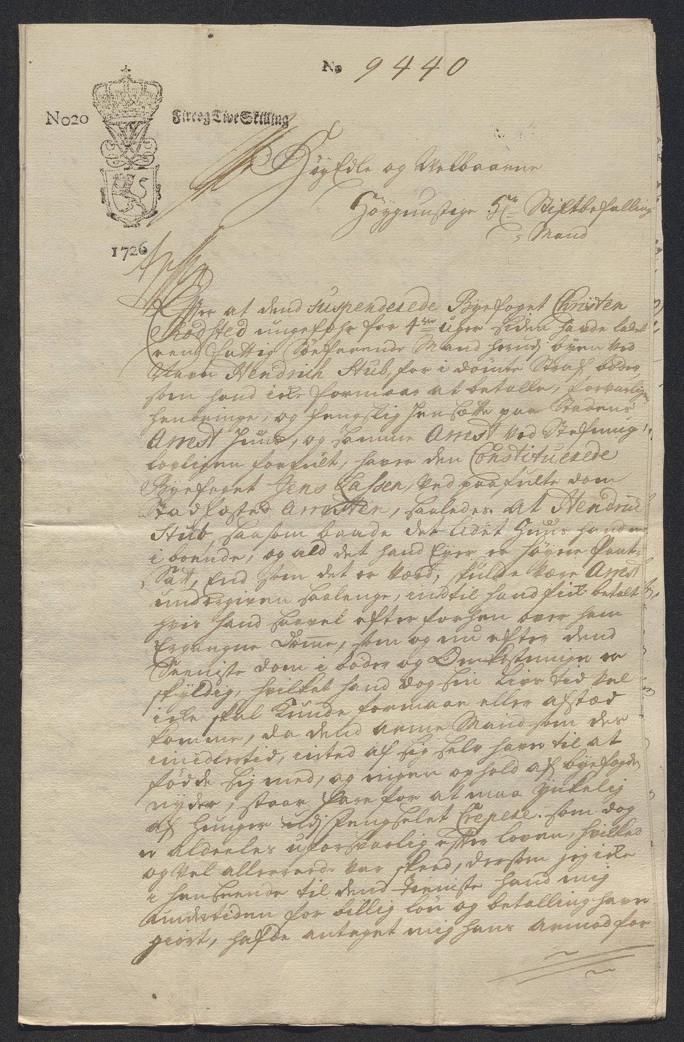 Rentekammeret inntil 1814, Reviderte regnskaper, Byregnskaper, RA/EA-4066/R/Rm/L0286: [M19] Sikt og sakefall, 1719-1727, p. 296