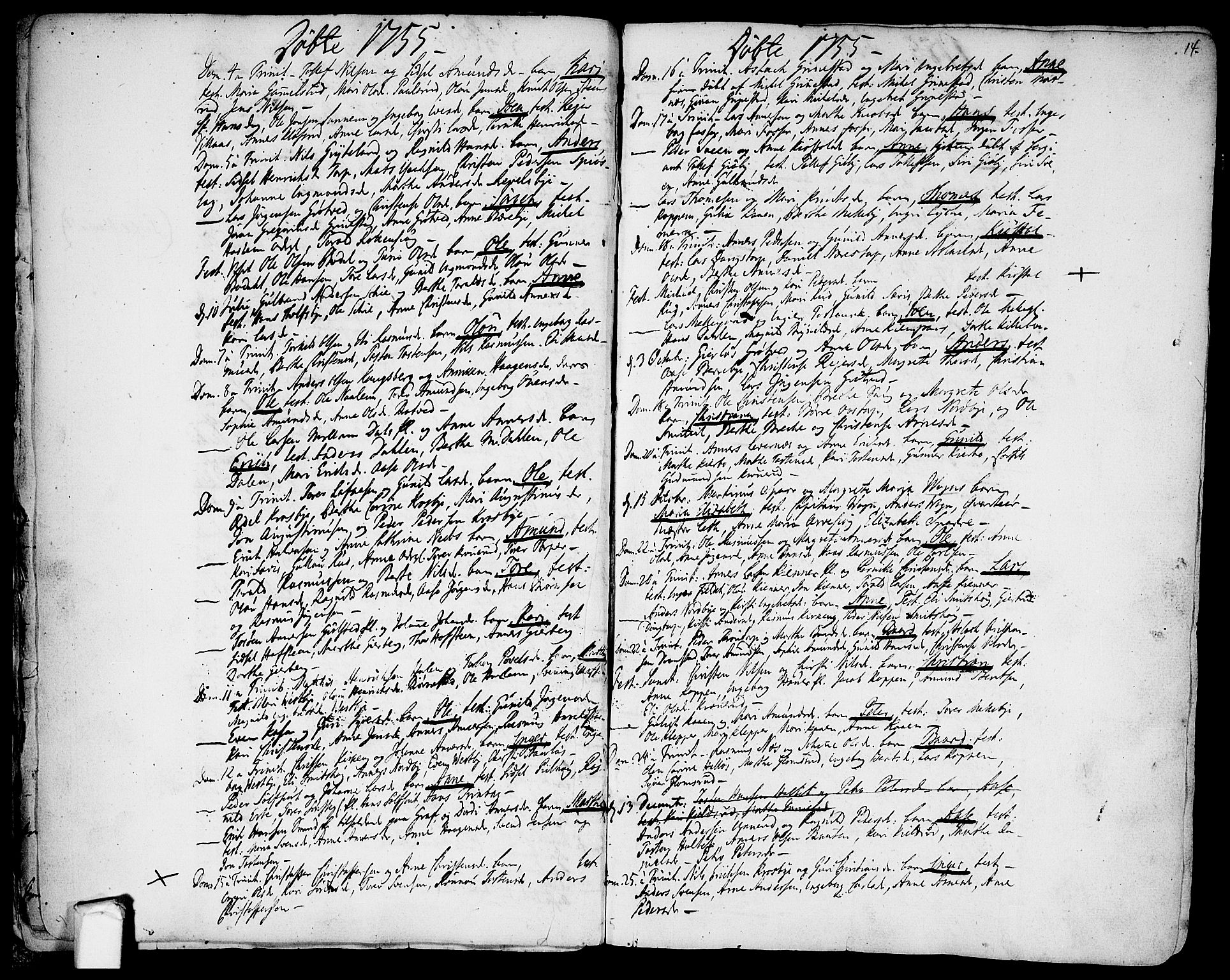 Rakkestad prestekontor Kirkebøker, AV/SAO-A-2008/F/Fa/L0003: Parish register (official) no. I 3, 1752-1777, p. 14