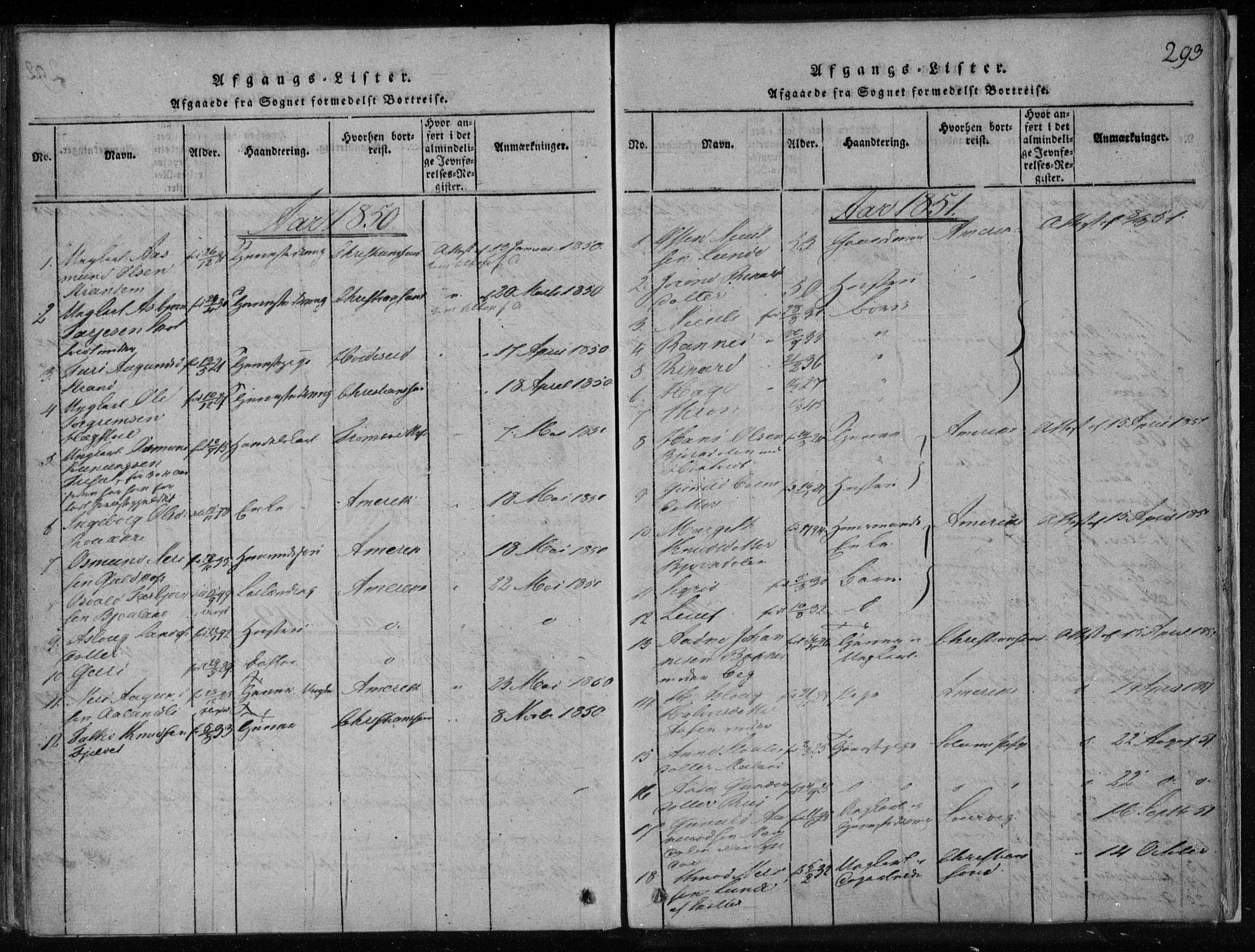 Lårdal kirkebøker, AV/SAKO-A-284/F/Fa/L0005: Parish register (official) no. I 5, 1815-1860, p. 293