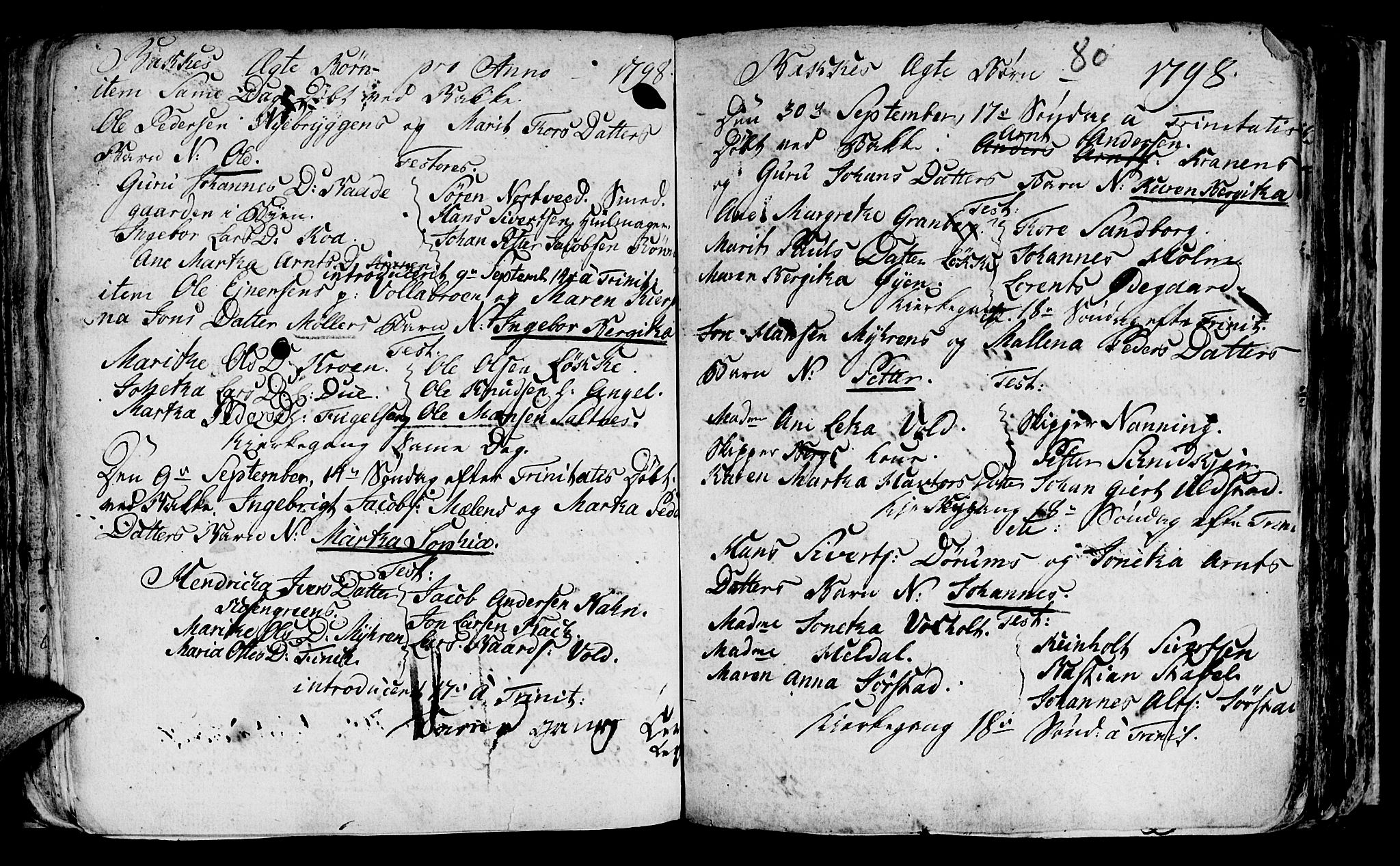 Ministerialprotokoller, klokkerbøker og fødselsregistre - Sør-Trøndelag, SAT/A-1456/604/L0218: Parish register (copy) no. 604C01, 1754-1819, p. 80