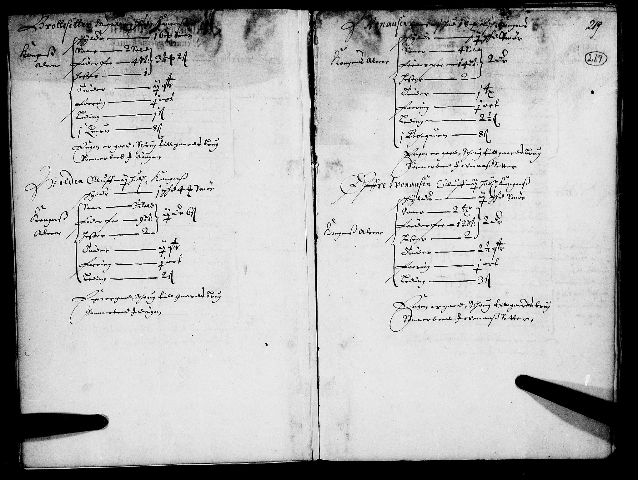 Rentekammeret inntil 1814, Realistisk ordnet avdeling, RA/EA-4070/N/Nb/Nba/L0015: Gudbrandsdalen fogderi, 2. del, 1668, p. 218b-219a