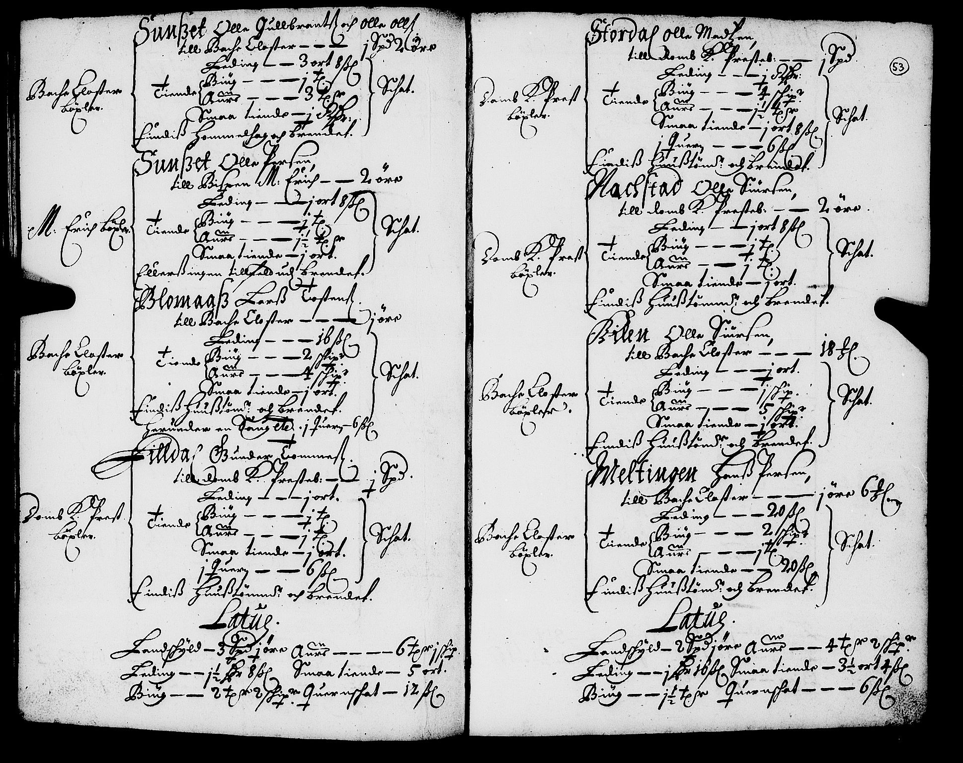 Rentekammeret inntil 1814, Realistisk ordnet avdeling, RA/EA-4070/N/Nb/Nba/L0055: Inderøy len, 1668, p. 52b-53a