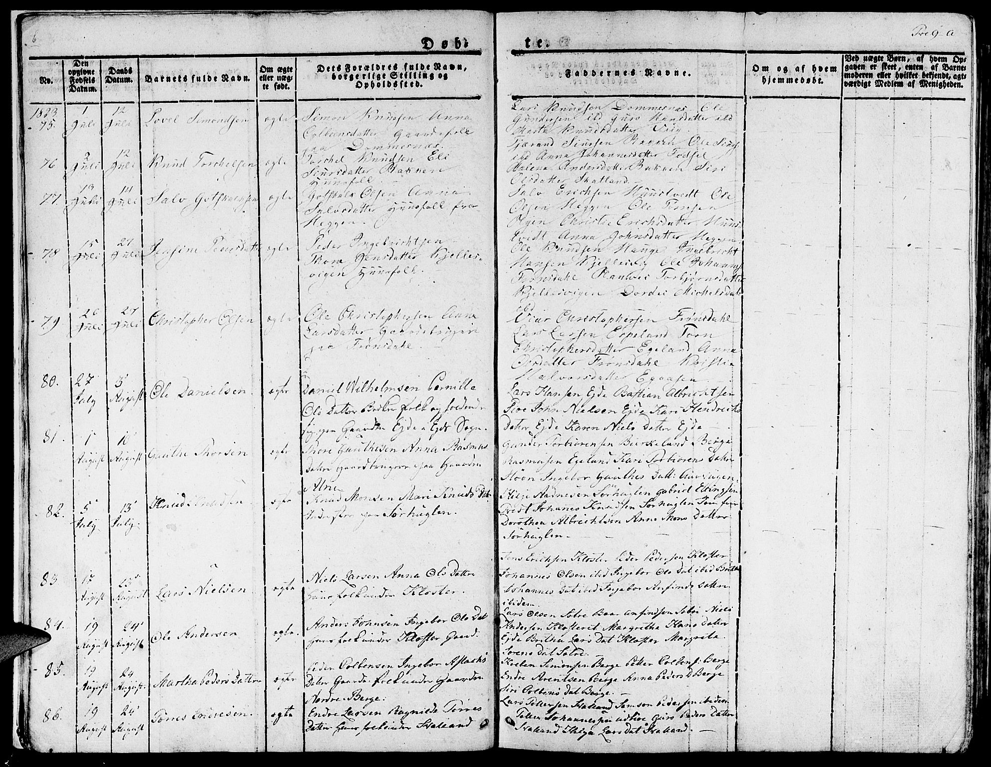 Fjelberg sokneprestembete, AV/SAB-A-75201/H/Haa: Parish register (official) no. A 5, 1822-1834, p. 9
