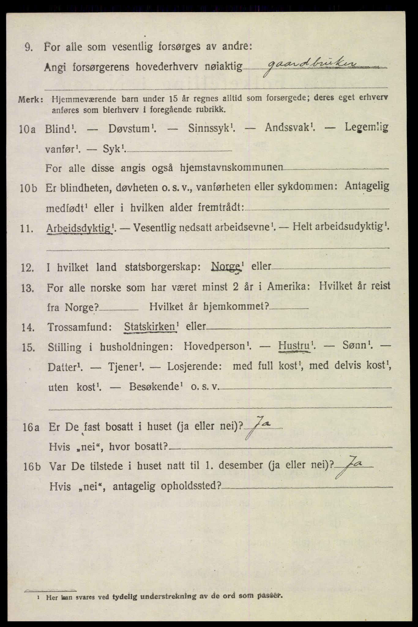 SAH, 1920 census for Løten, 1920, p. 2330