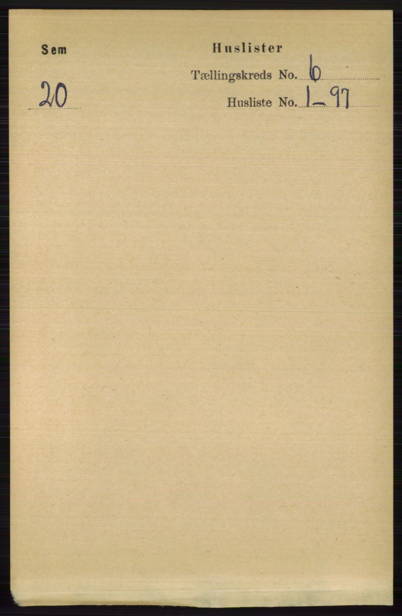 RA, 1891 census for 0721 Sem, 1891, p. 2528