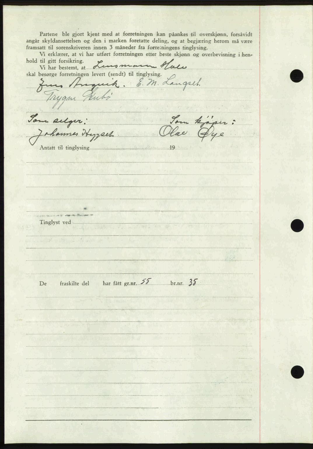 Romsdal sorenskriveri, AV/SAT-A-4149/1/2/2C: Mortgage book no. A27, 1948-1948, Diary no: : 2112/1948