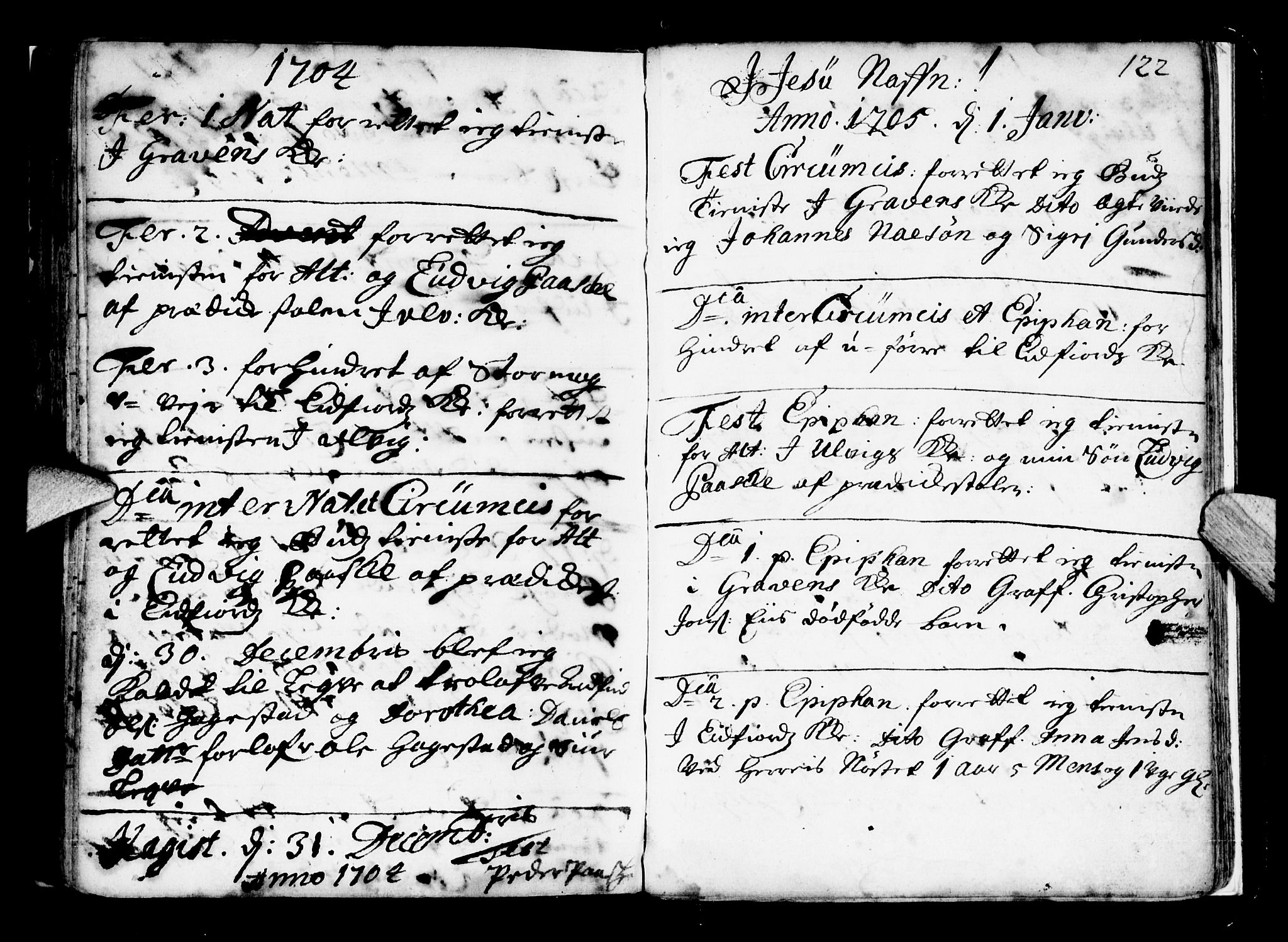 Ulvik sokneprestembete, SAB/A-78801/H/Haa: Parish register (official) no. A 2, 1689-1706, p. 122