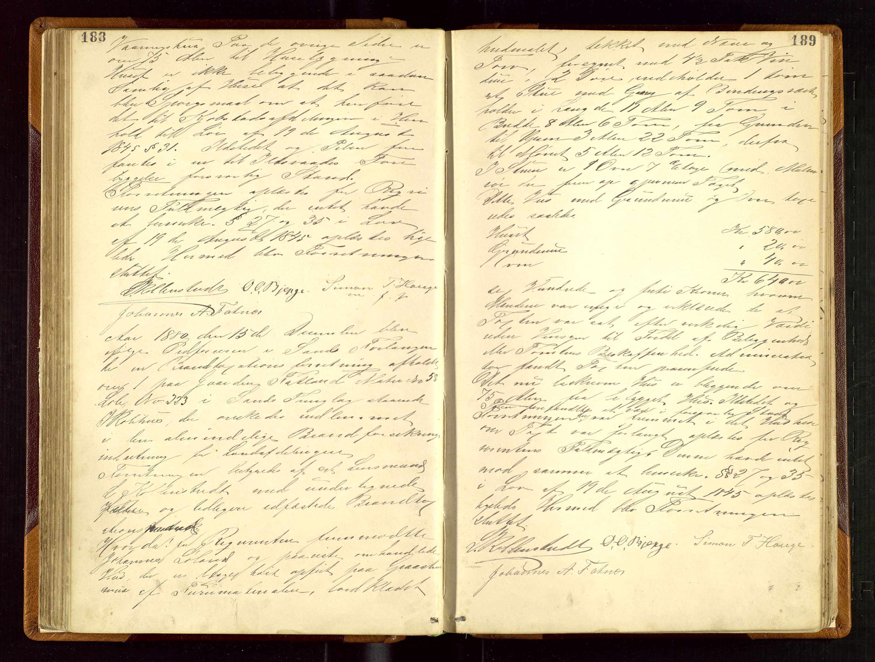 Sand lensmannskontor, AV/SAST-A-100415/Gob/L0002: Branntakstprotokoll, 1879-1894, p. 188-189