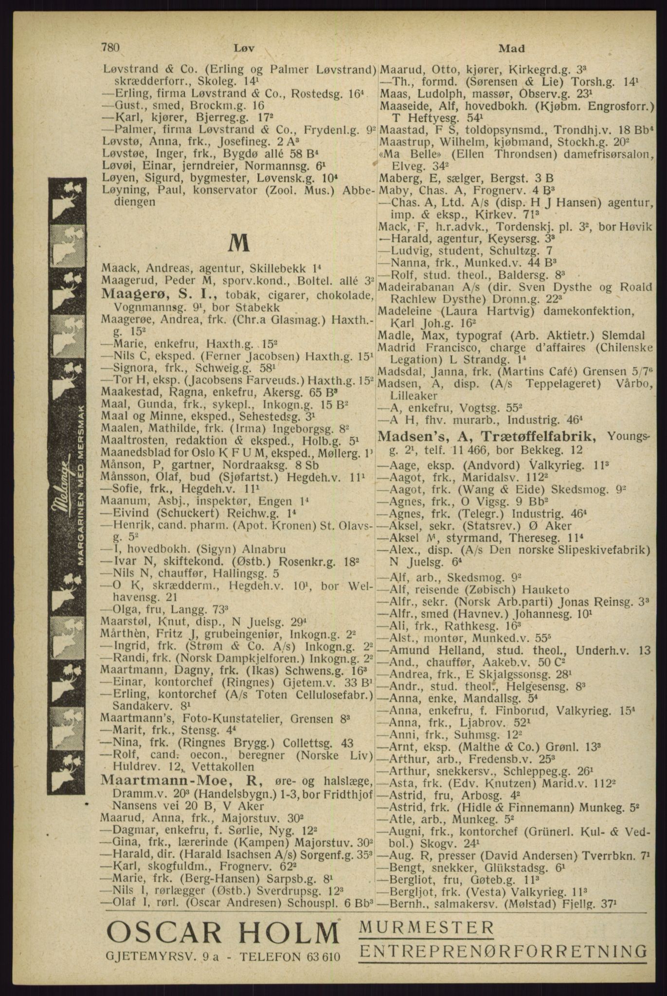 Kristiania/Oslo adressebok, PUBL/-, 1929, p. 780