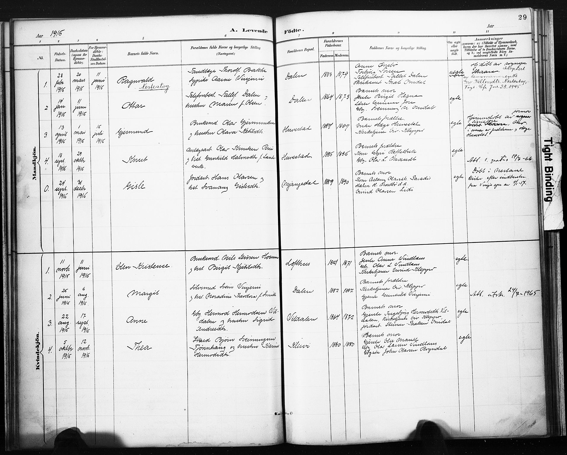 Lårdal kirkebøker, SAKO/A-284/F/Fb/L0002: Parish register (official) no. II 2, 1887-1918, p. 29