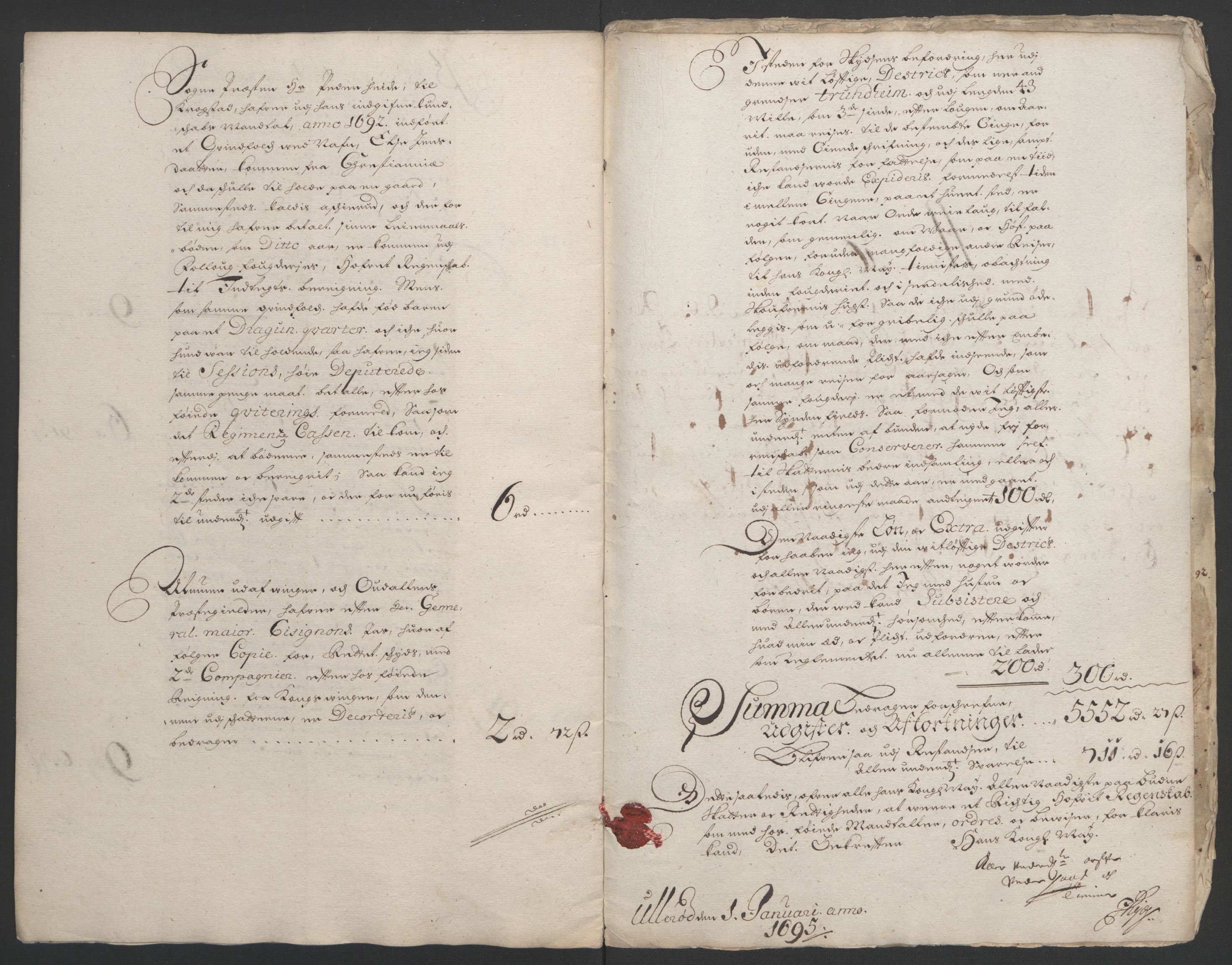 Rentekammeret inntil 1814, Reviderte regnskaper, Fogderegnskap, AV/RA-EA-4092/R13/L0832: Fogderegnskap Solør, Odal og Østerdal, 1694, p. 13