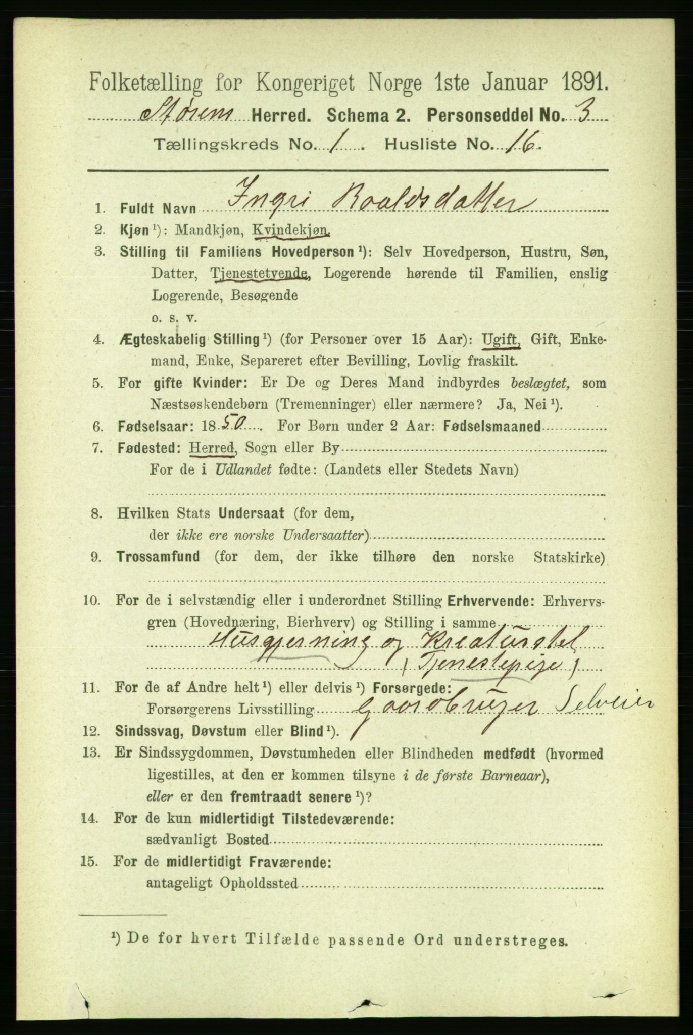 RA, 1891 census for 1648 Støren, 1891, p. 159