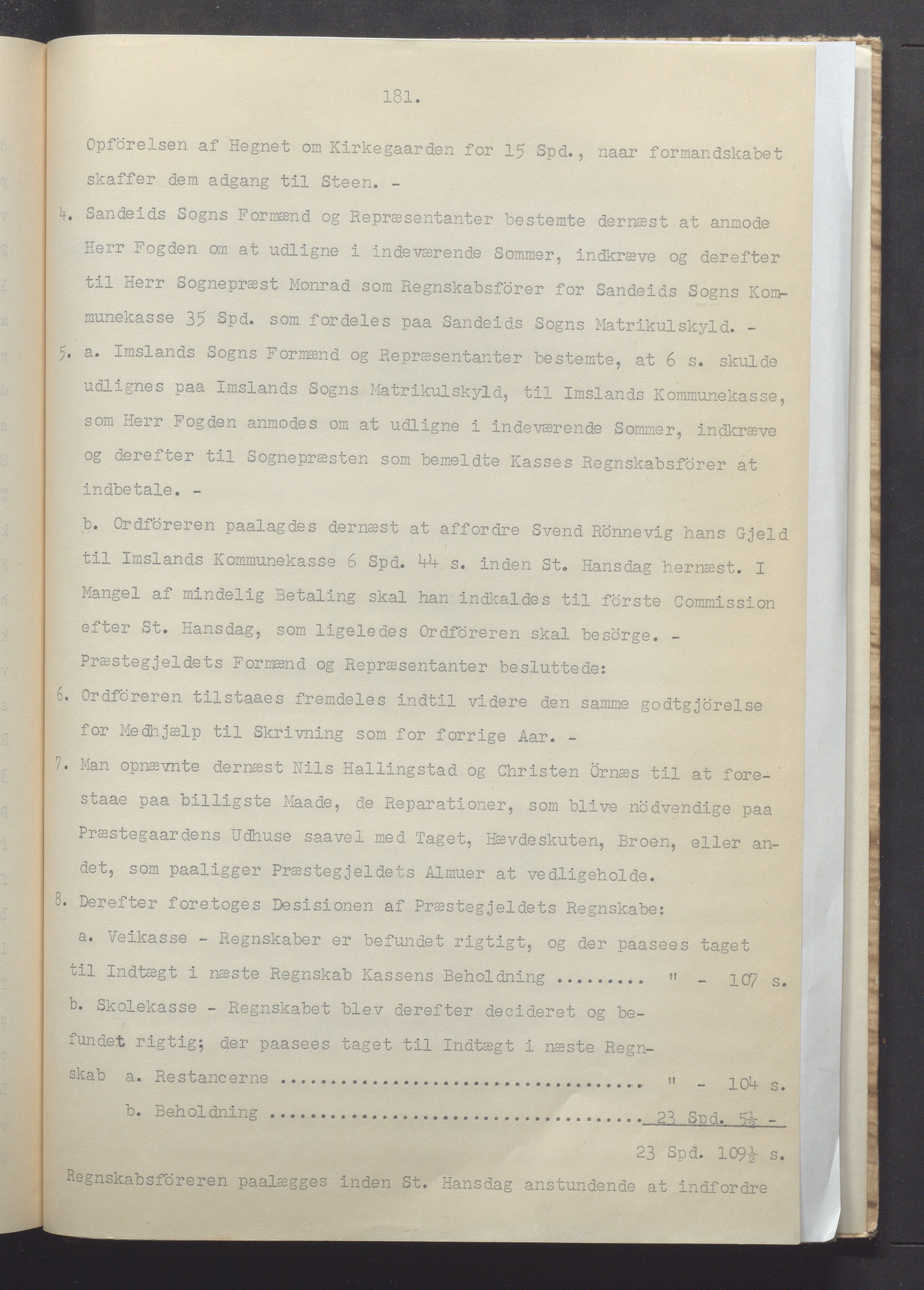 Vikedal kommune - Formannskapet, IKAR/K-100598/A/Ac/L0001: Avskrift av møtebok, 1837-1874, p. 181