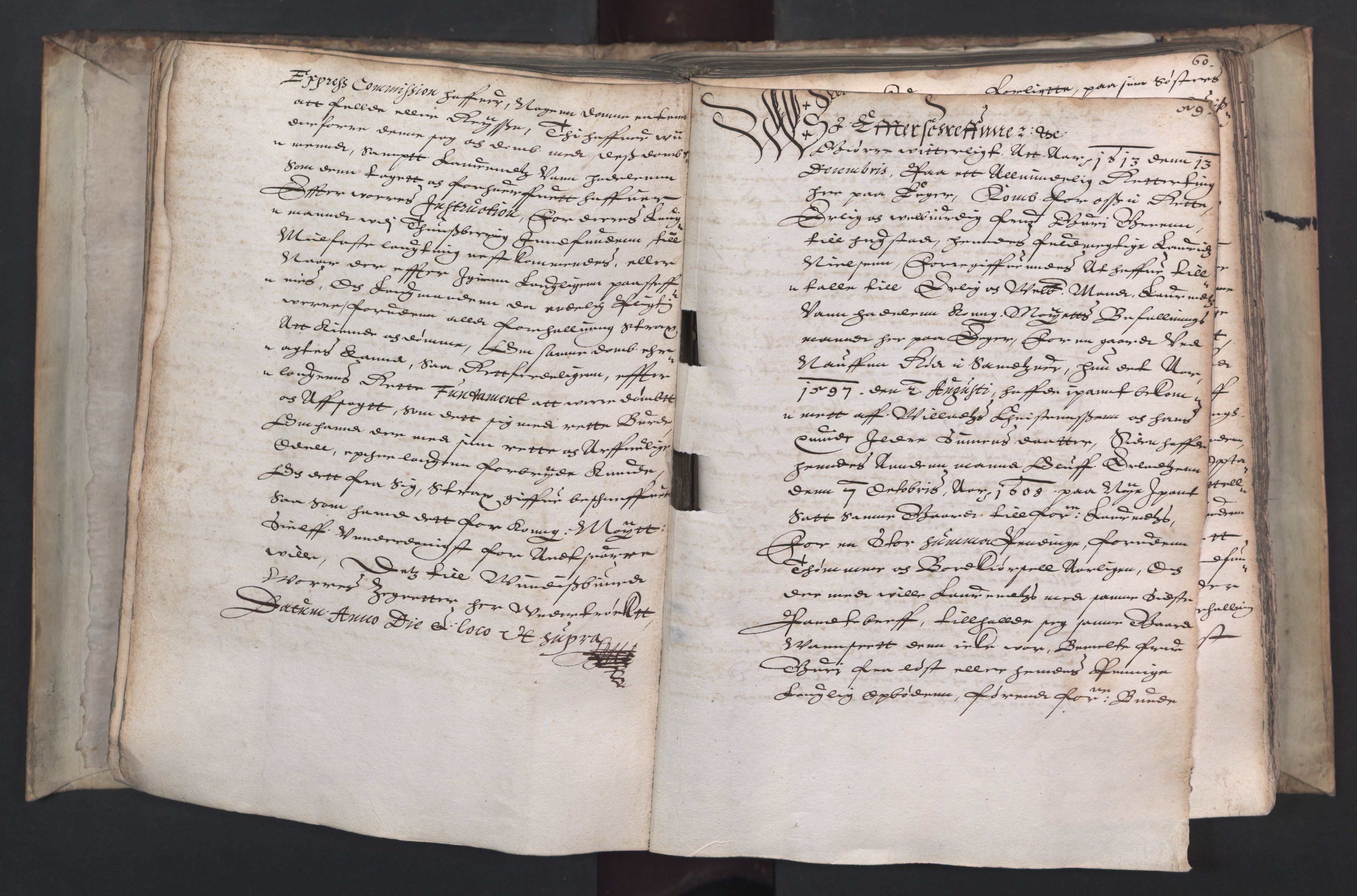 Herredagen 1539-1664  (Kongens Retterting), RA/EA-2882/A/L0010: Dombok, 1613, p. 58b-59a