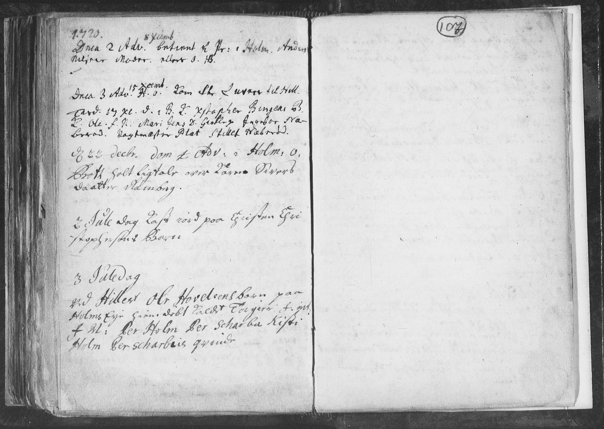 Botne kirkebøker, AV/SAKO-A-340/F/Fa/L0001b: Parish register (official) no. I 1B, 1707-1722, p. 107