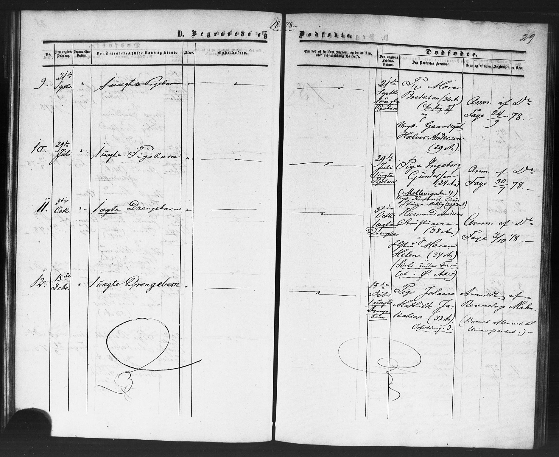 Rikshospitalet prestekontor Kirkebøker, SAO/A-10309b/F/L0005: Parish register (official) no. 5, 1859-1887, p. 29
