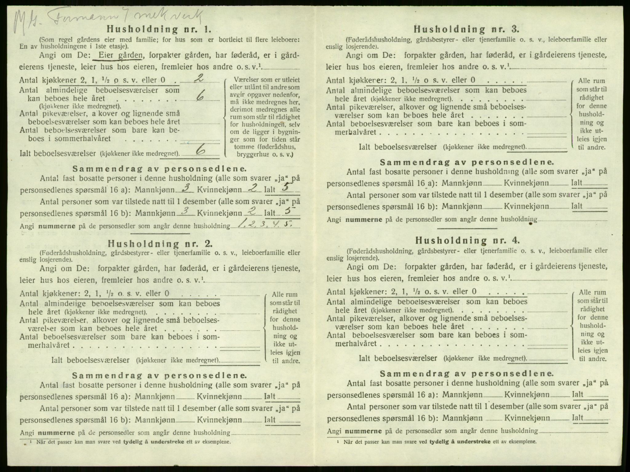 SAKO, 1920 census for Sandeherred, 1920, p. 2568