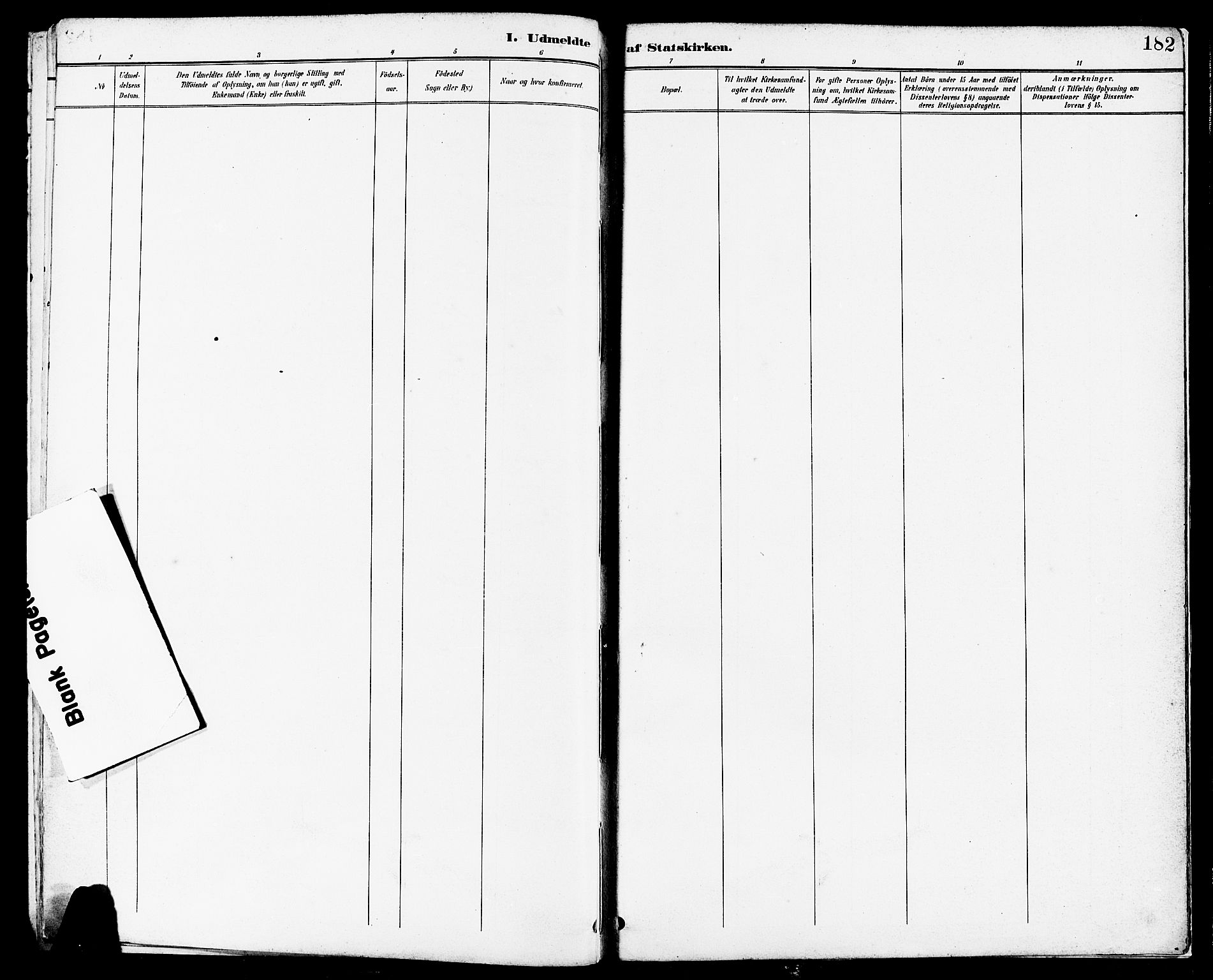 Høyland sokneprestkontor, SAST/A-101799/001/30BA/L0014: Parish register (official) no. A 12, 1890-1898, p. 182