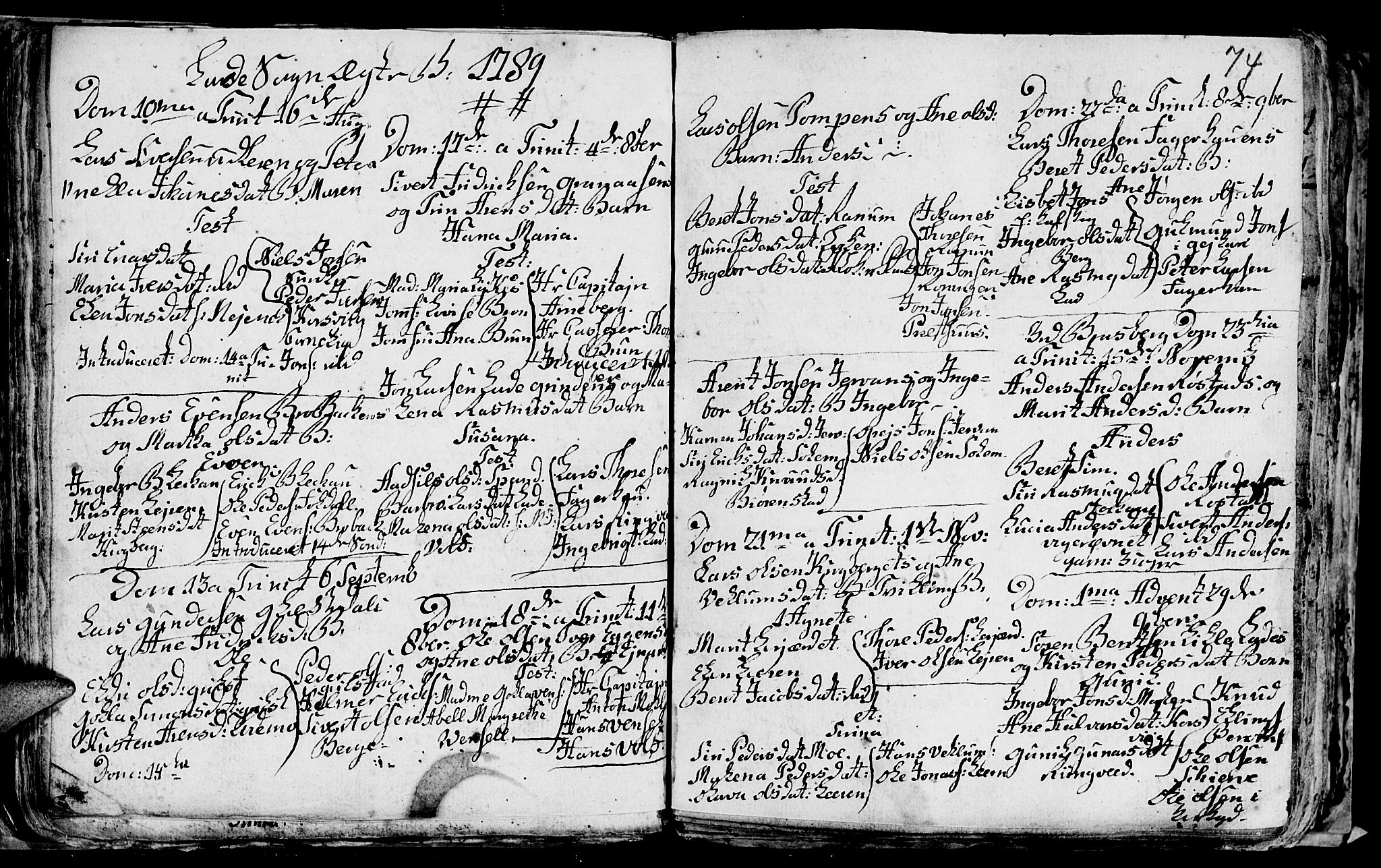 Ministerialprotokoller, klokkerbøker og fødselsregistre - Sør-Trøndelag, SAT/A-1456/606/L0305: Parish register (copy) no. 606C01, 1757-1819, p. 74