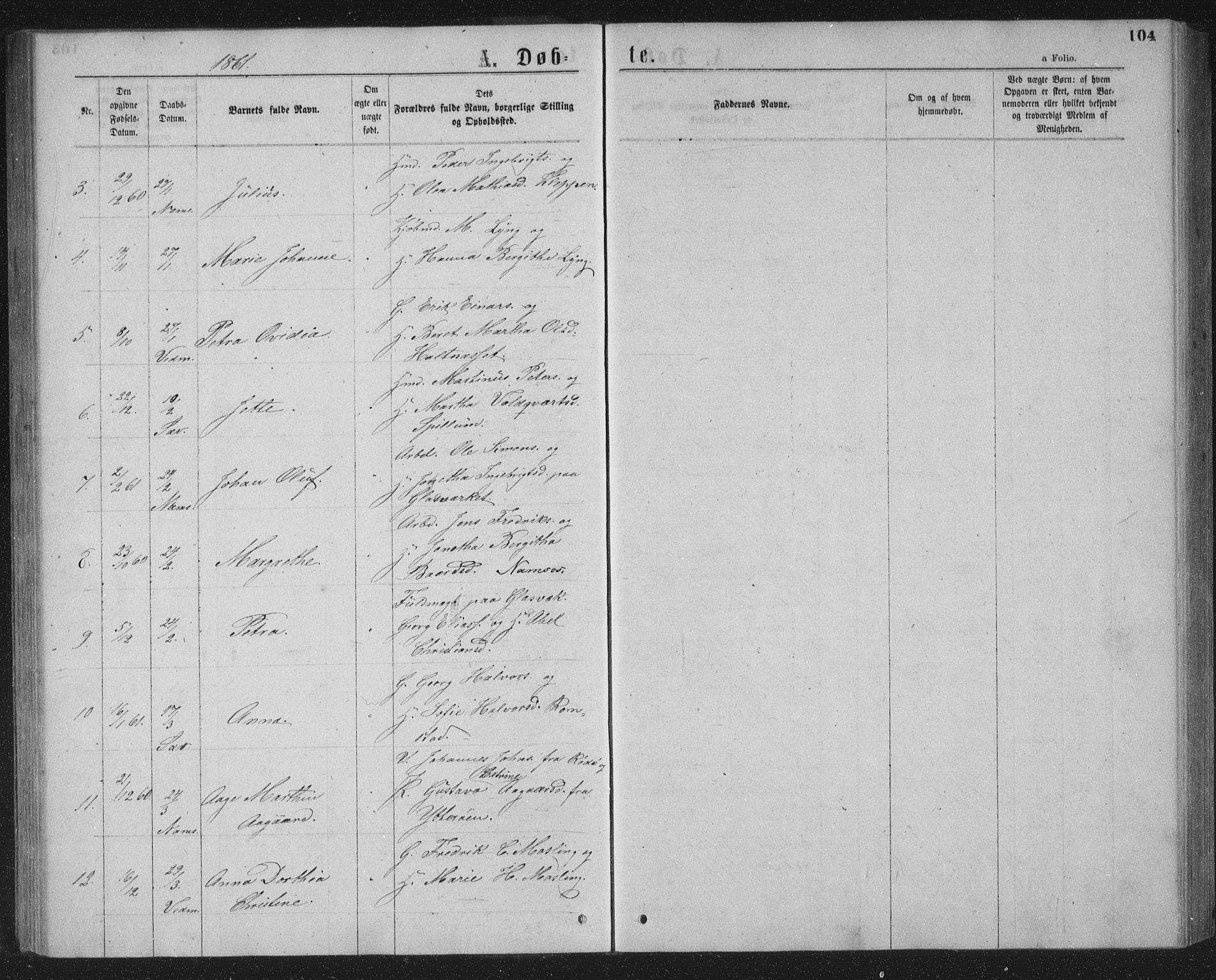 Ministerialprotokoller, klokkerbøker og fødselsregistre - Nord-Trøndelag, AV/SAT-A-1458/768/L0566: Parish register (official) no. 768A01, 1836-1865, p. 104