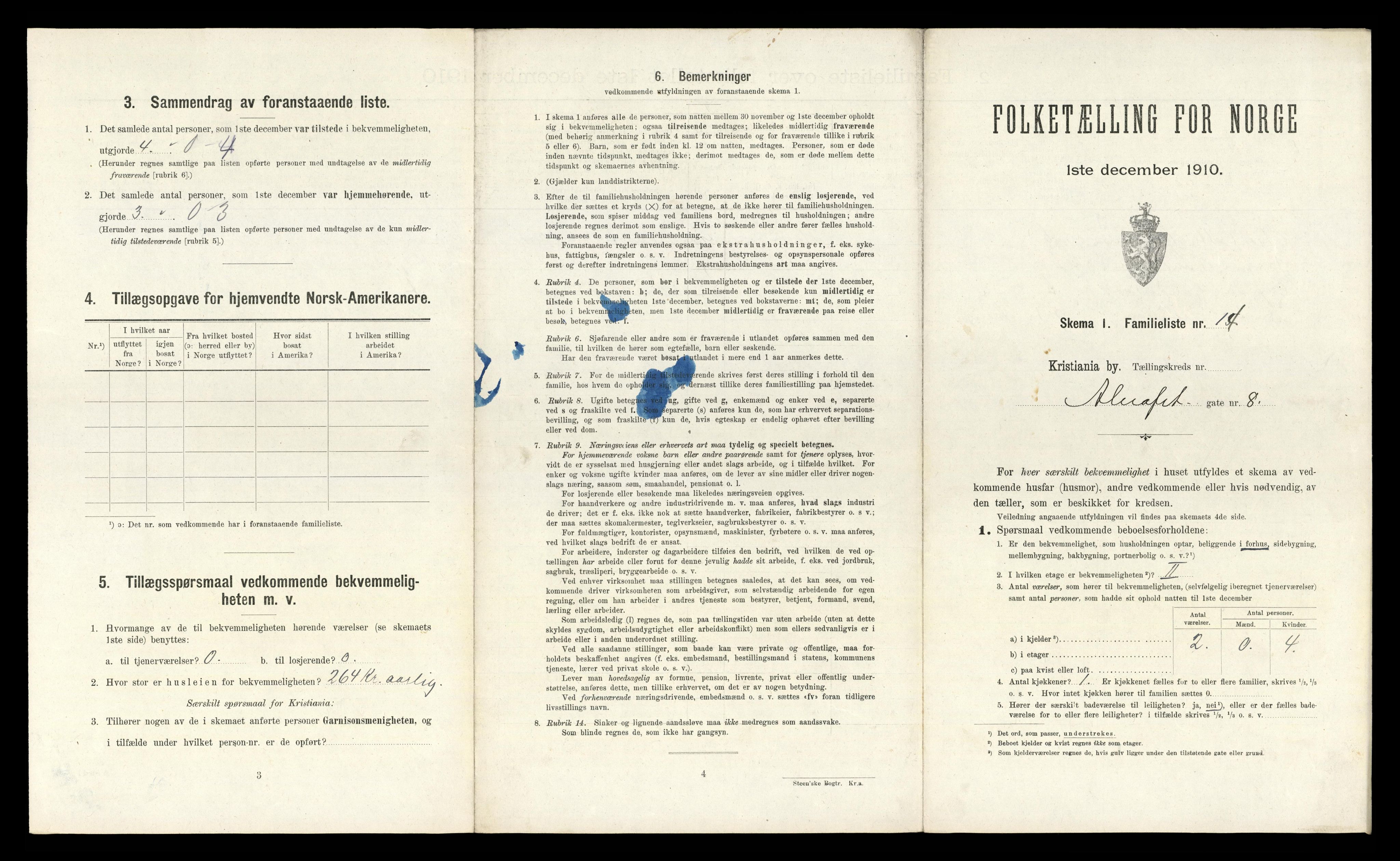 RA, 1910 census for Kristiania, 1910, p. 2291